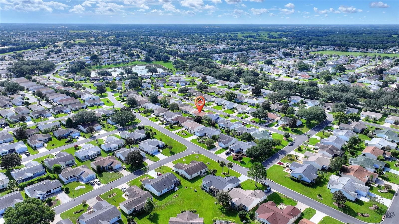 Wide aerial view shows the home's setting among Alhambra's residential streets. - 2713 DE LA ROSA ST, THE VILLAGES