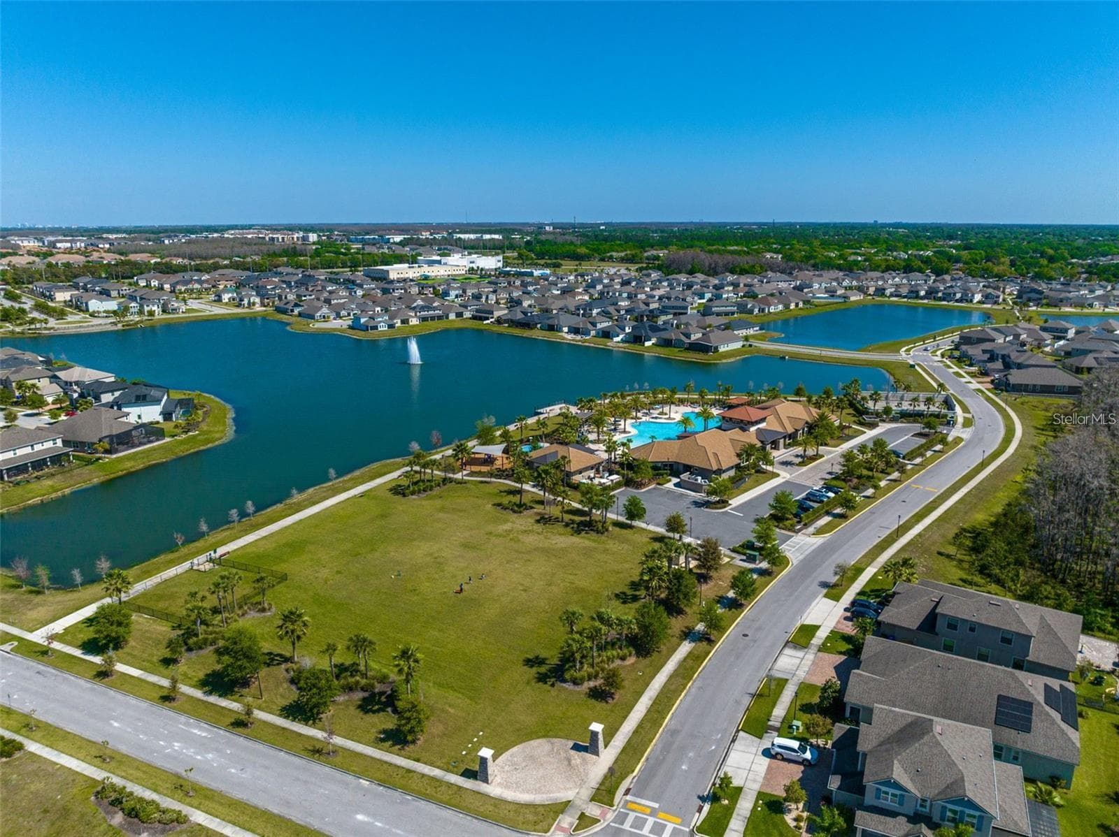 Aerial view of Tapestry’s scenic lakes, walking trails and resort-style amenity center. - 2615 GIARDINO LOOP, KISSIMMEE