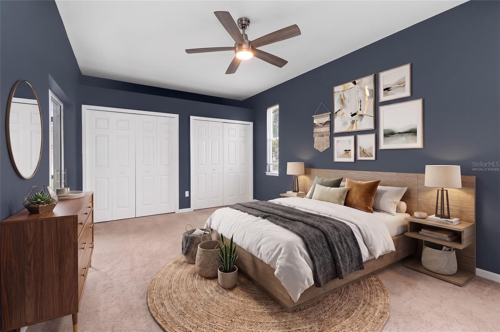 Virtually staged Primary bedroom - 2739 ATWATER DR, NORTH PORT
