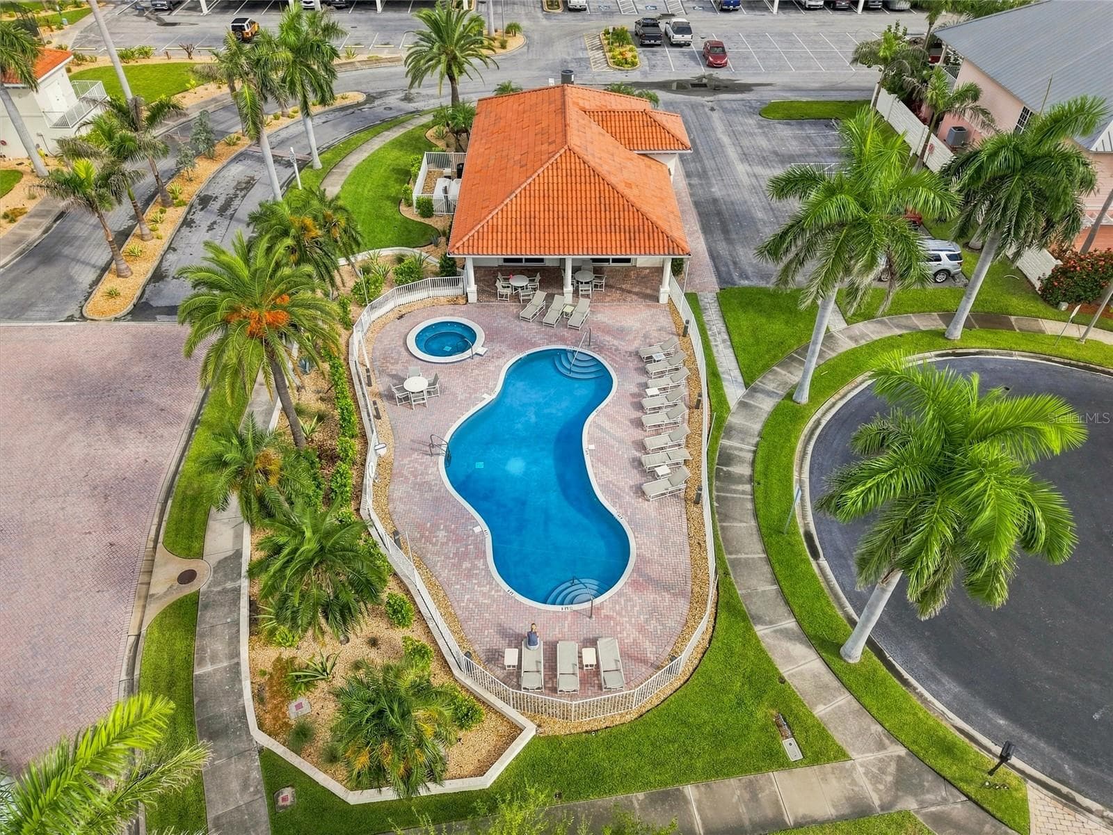 Eagle eye view of clubhouse and pool - 17735 GULF BLVD #204, REDINGTON SHORES