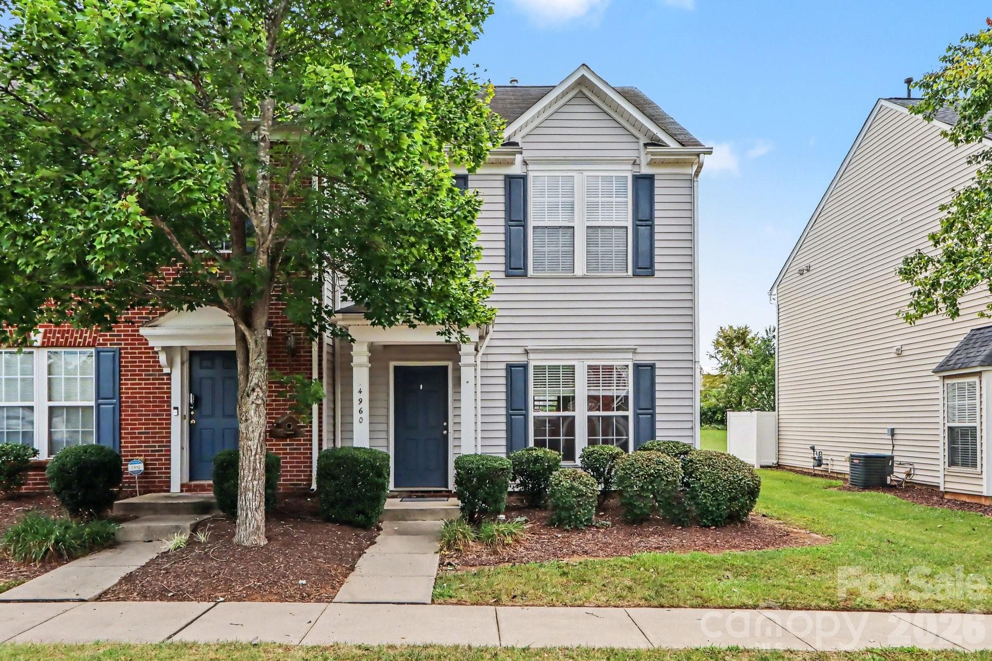 End unit - front of property - 4960 Sunburst Lane, Charlotte