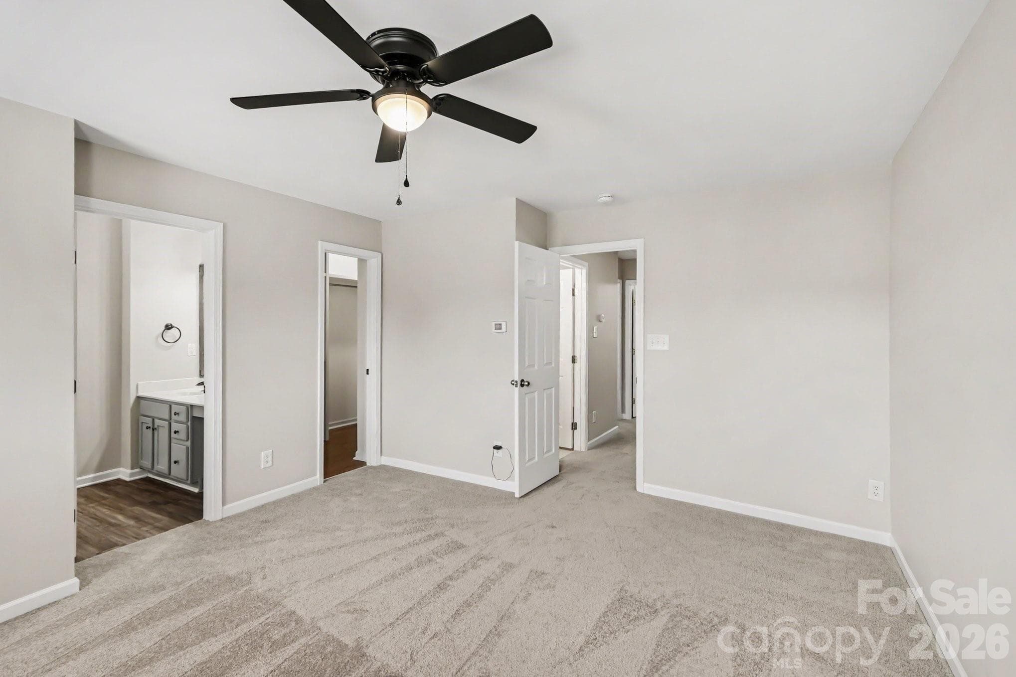 Primary bedroom - second angle - 4960 Sunburst Lane, Charlotte