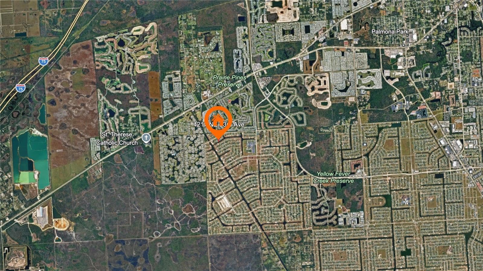 Aerial 4217 NE 23RD AV - 4217 NE 23RD AVE, CAPE CORAL