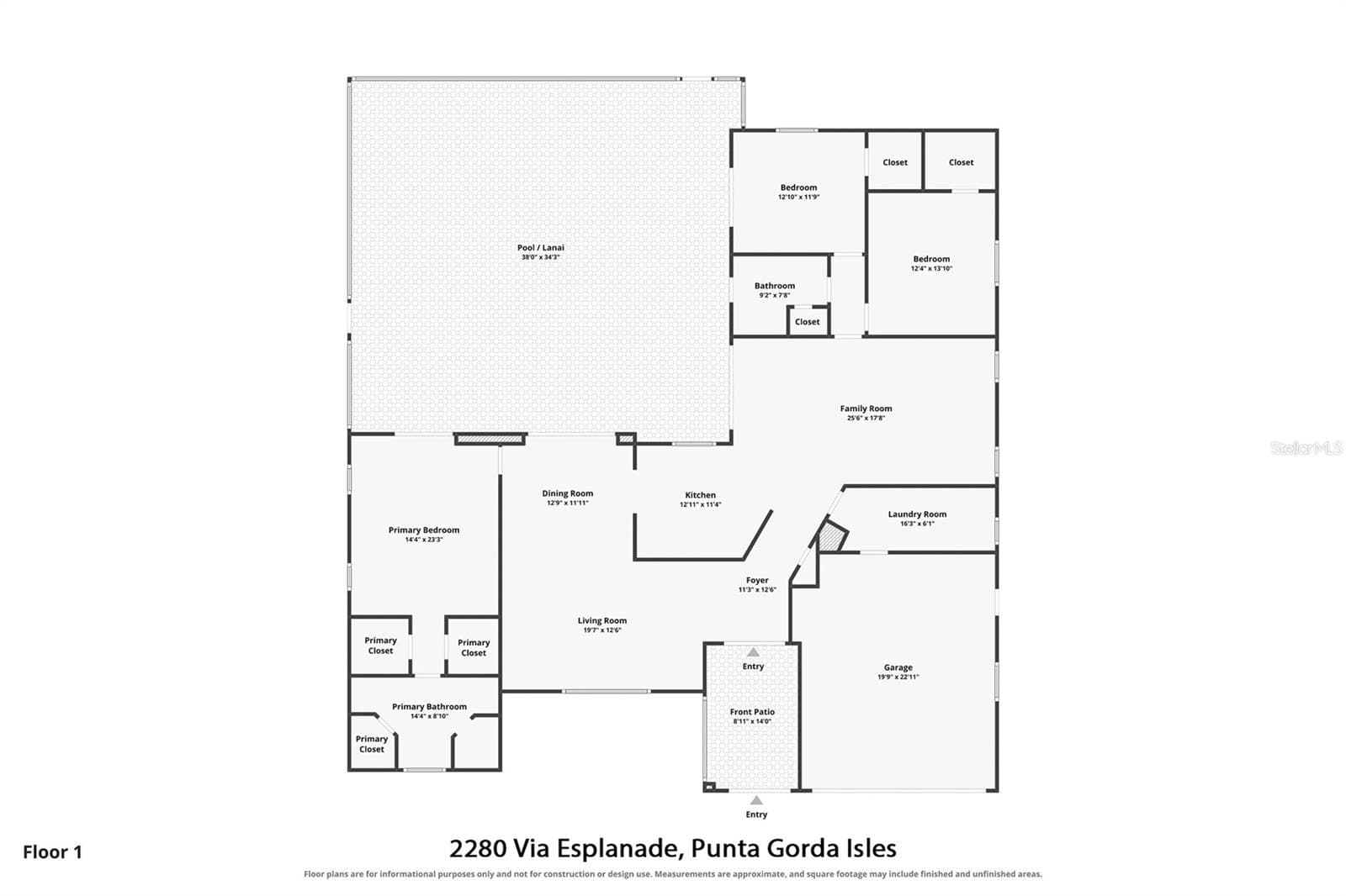 Single Family Residence at 2280 VIA ESPLANADE, PUNTA GORDA, photo 48 of 48