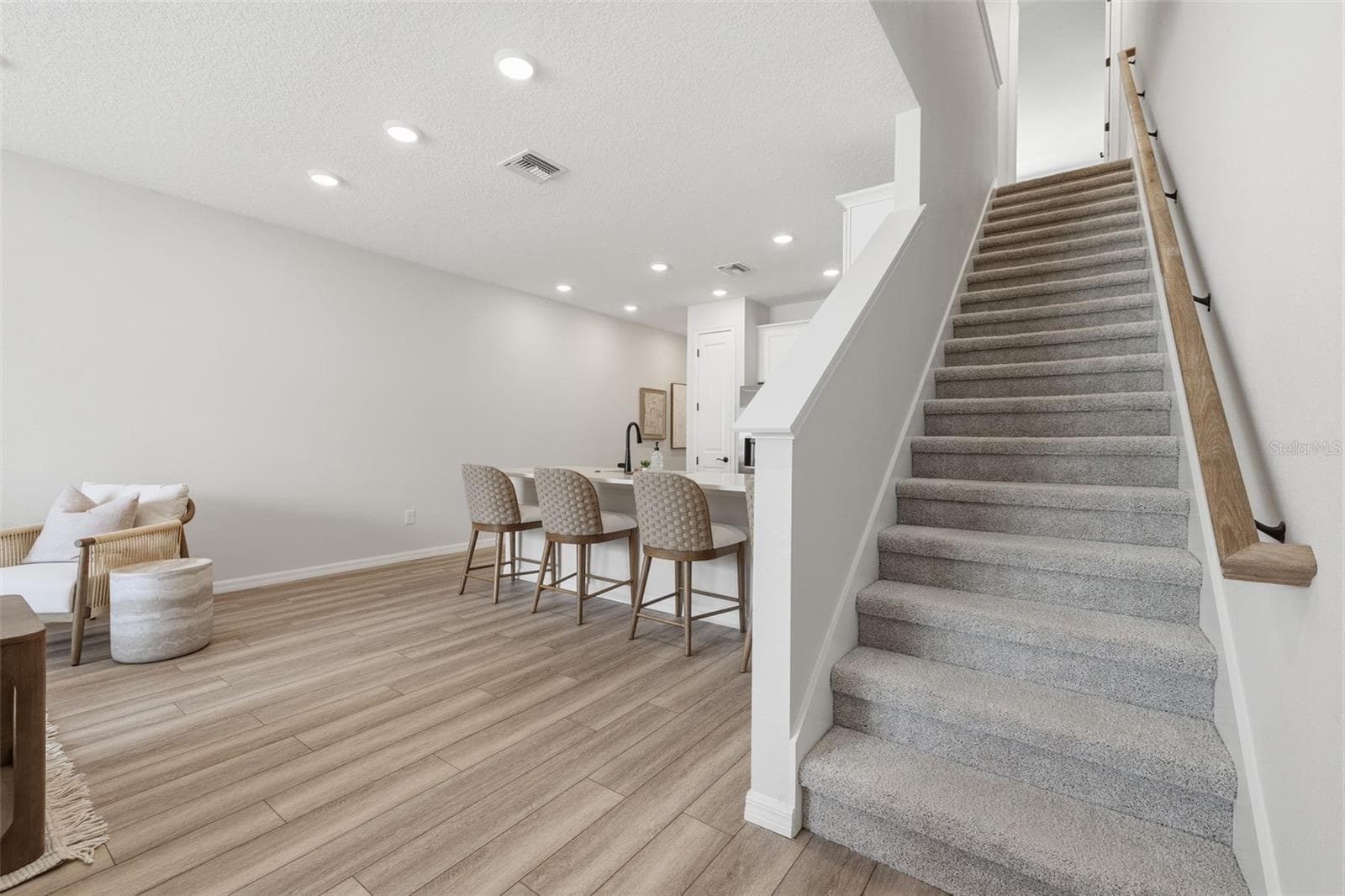 Staircase - model home - 5837 ANGELA LEYLA PL, RIVERVIEW
