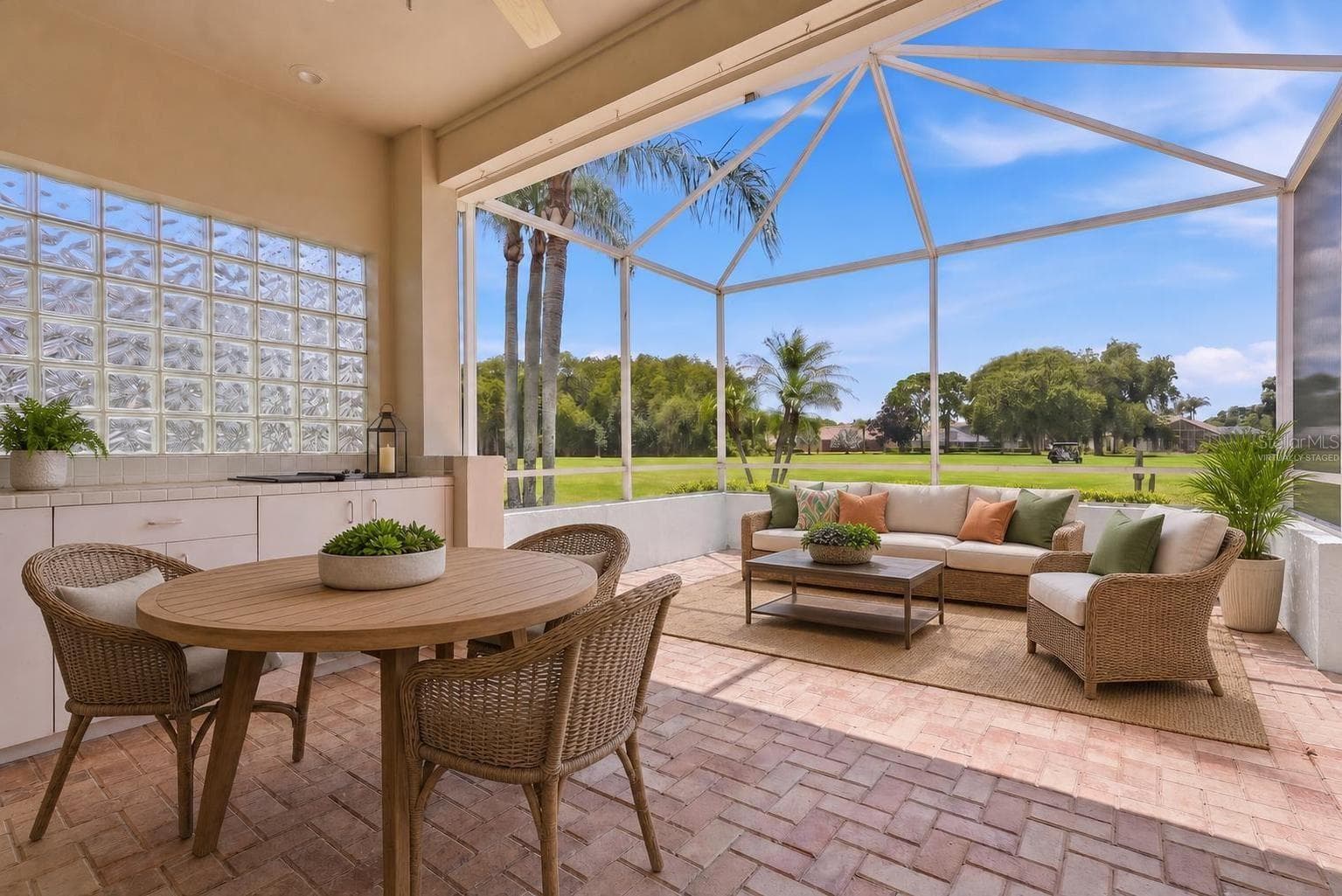 Lanai Virtually Staged - 1063 DARTFORD DR, TARPON SPRINGS