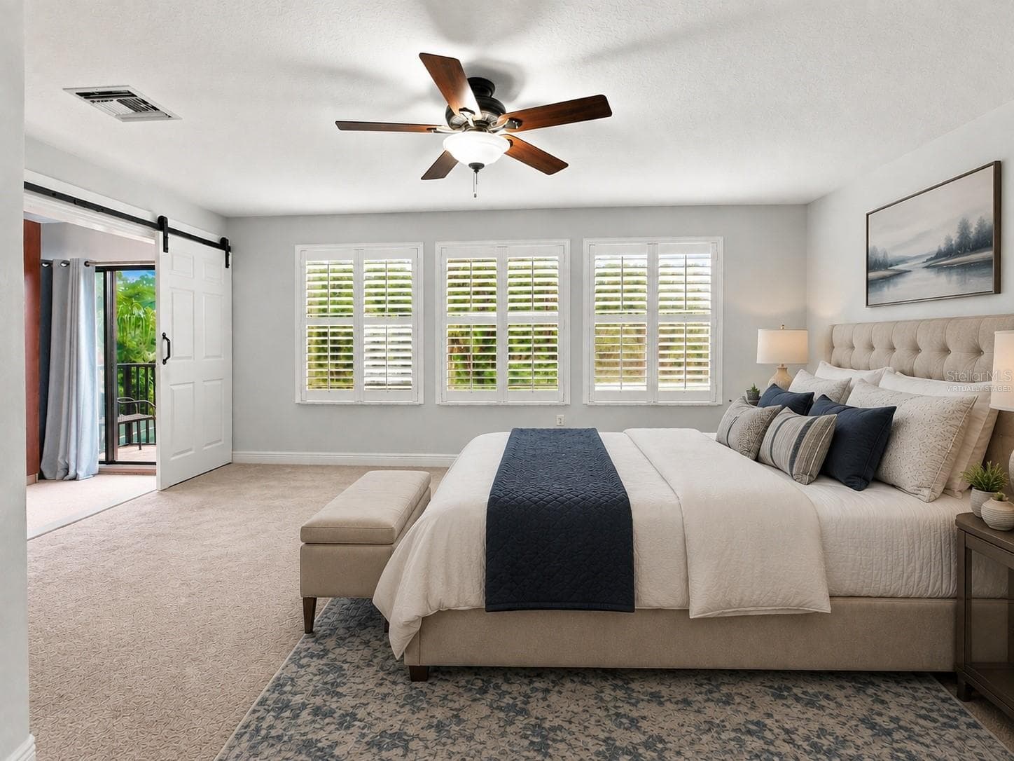 Virtually Staged Bedroom - 20101 FAIR HILL WAY, TAMPA