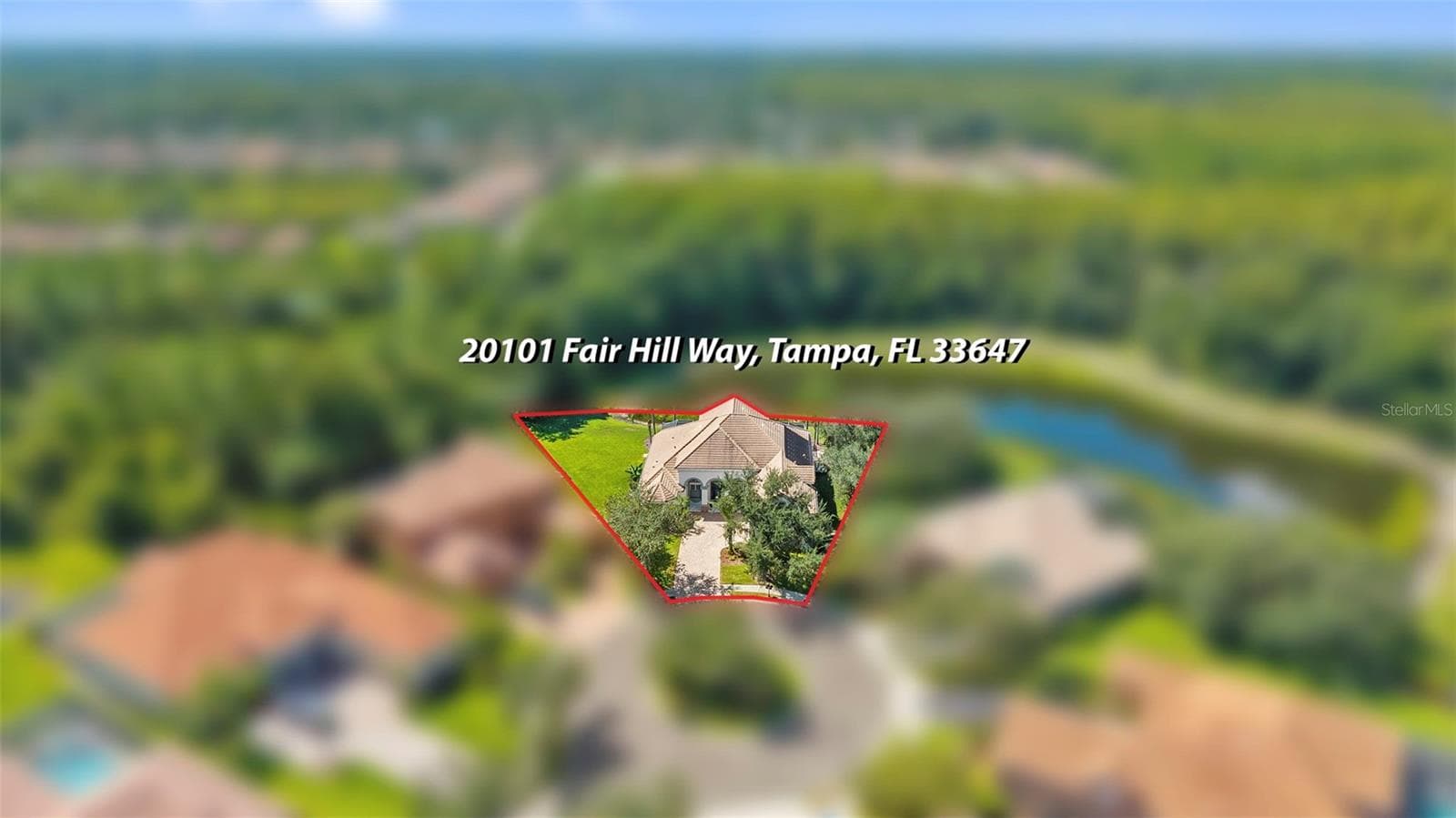 Aerial - 20101 FAIR HILL WAY, TAMPA