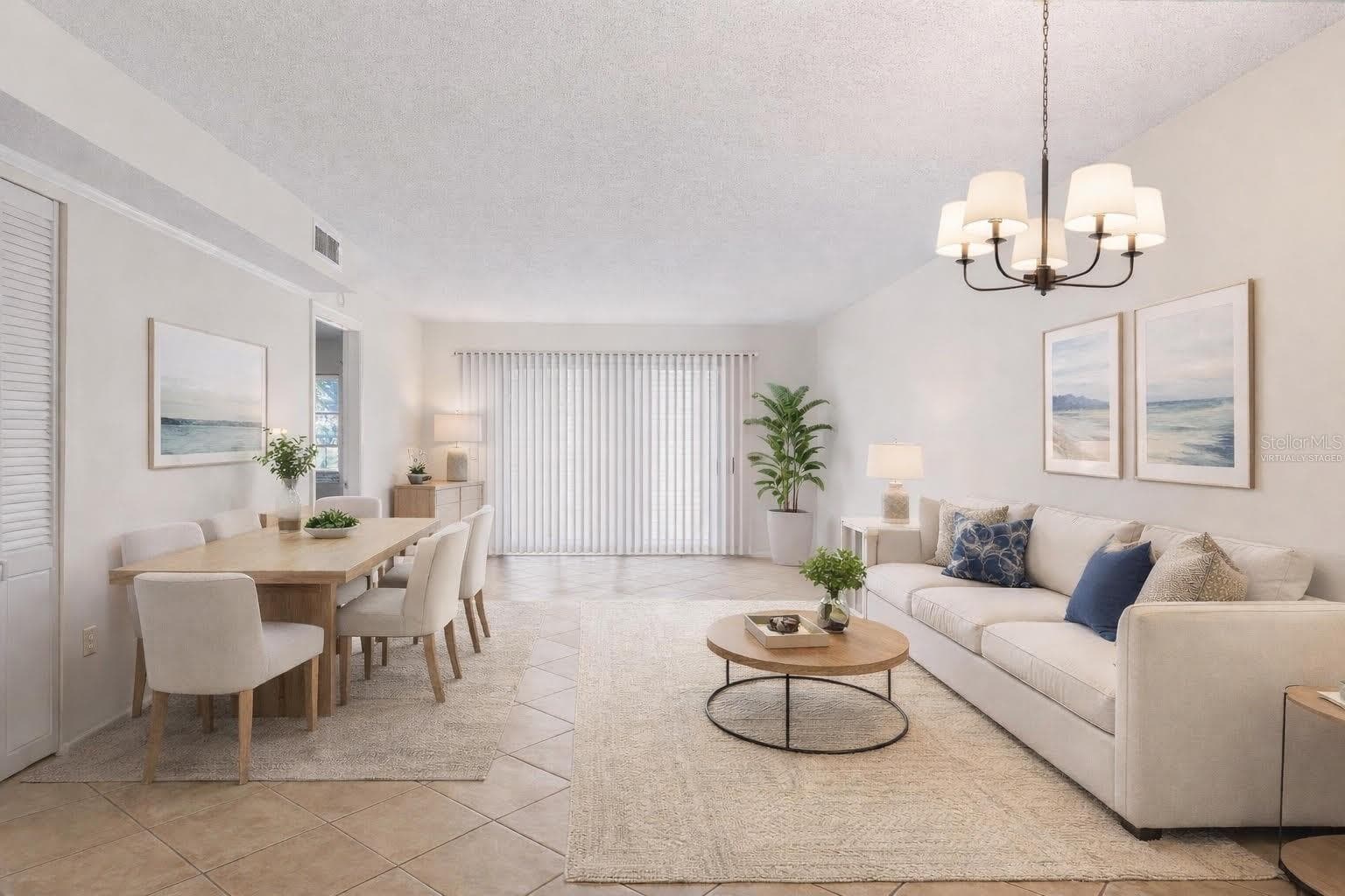Virtually Staged Living Area - 509 PARKDALE MEWS #509, VENICE