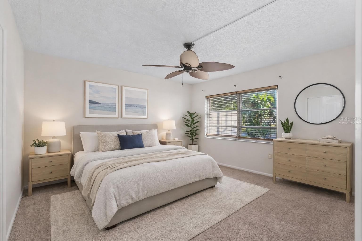 Virtually Staged Bedroom - 509 PARKDALE MEWS #509, VENICE