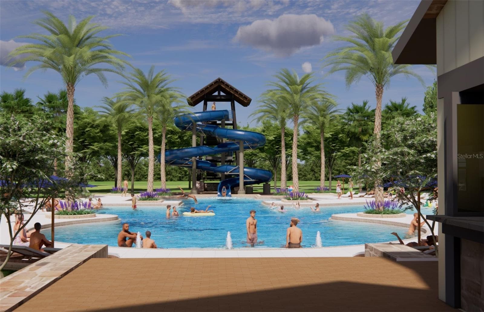 Resort Style Swimming Pool - Rendering - 10110 FARMERS SHED PL, PARRISH