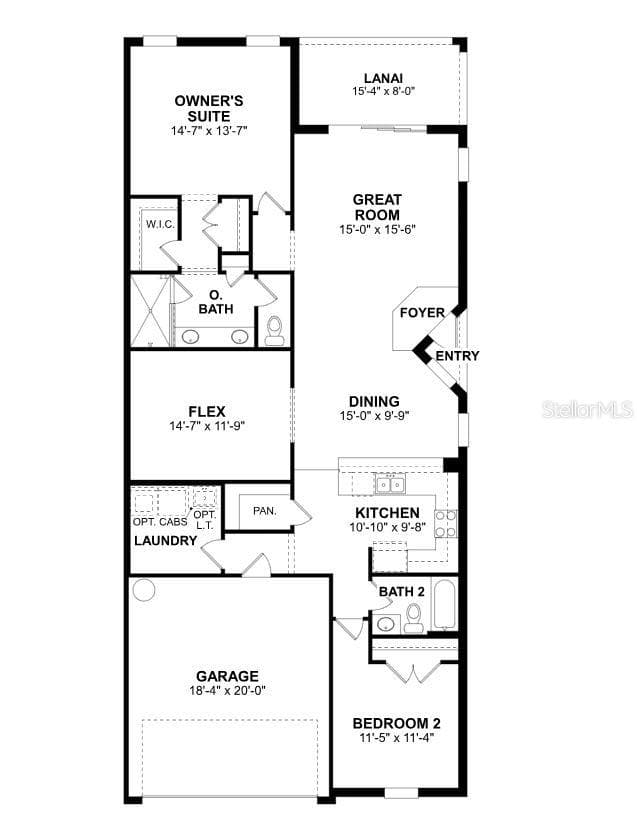 Venetian Floorplan - 1847 NOTTINGHAM TRL, PORT CHARLOTTE