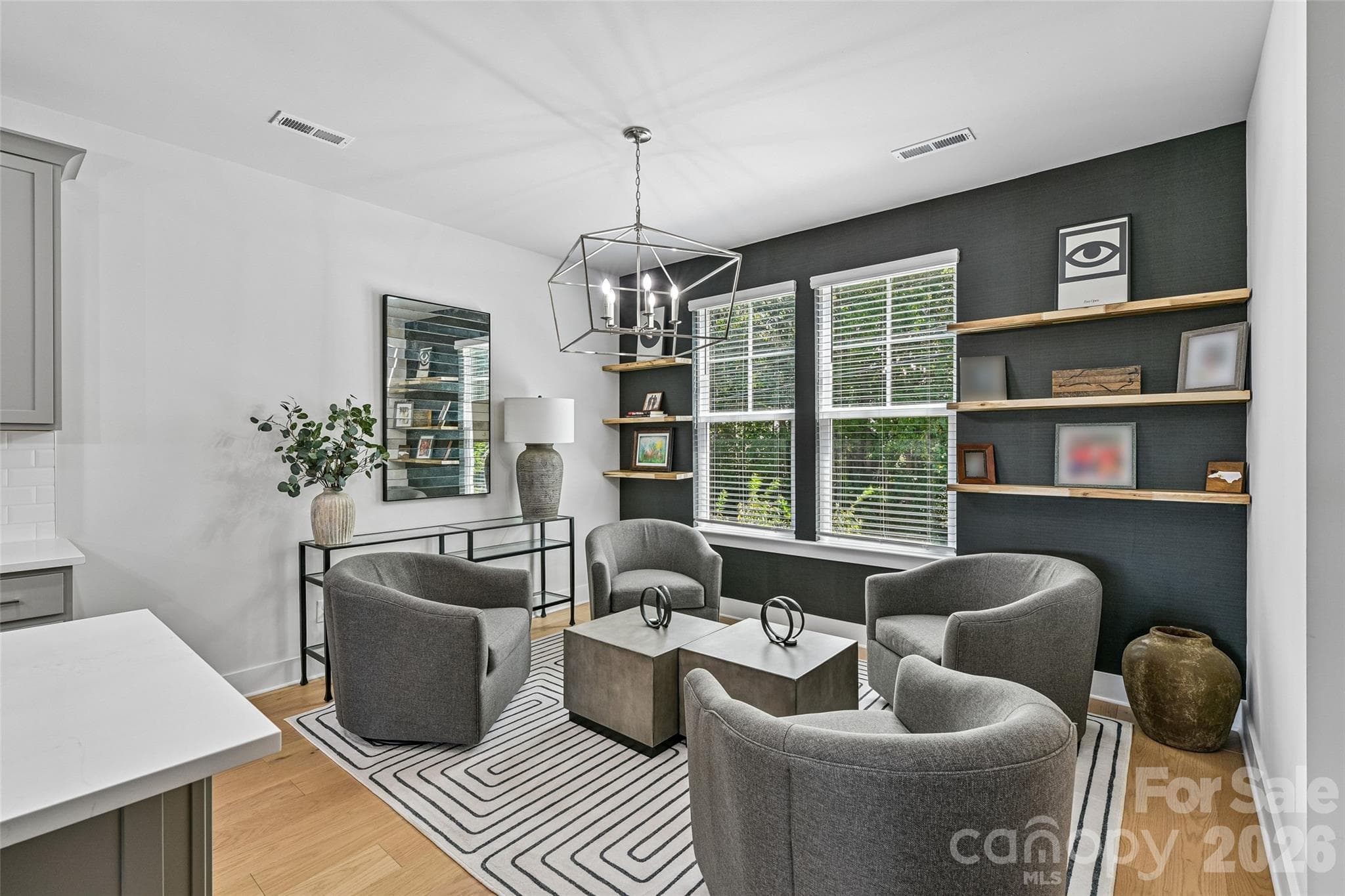 Sitting Room/Dining Room on 2nd Level - 739 Beaty Street, Davidson
