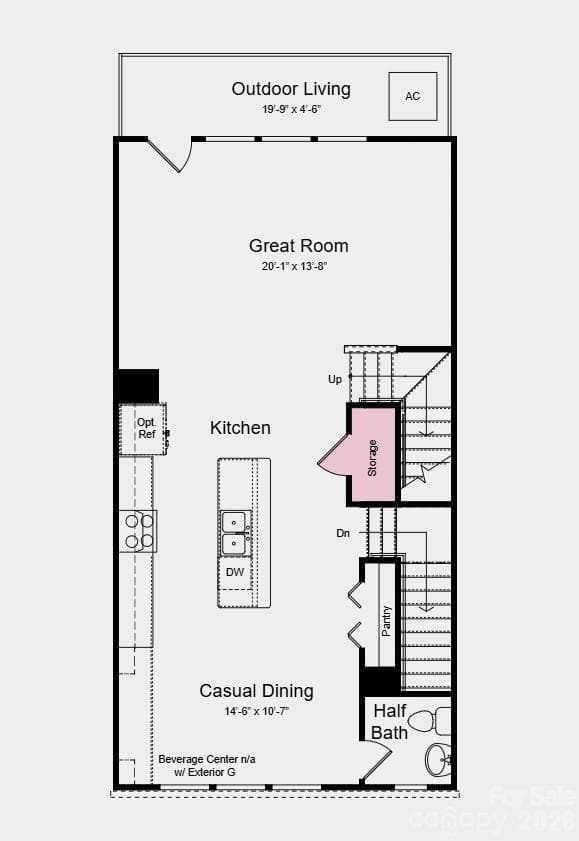 Main Level Floor Plan - Additional Highlights Include: wood spindles, undermount kitchen sink, and 30" slide-in oven range - 3905 Clemson Alley, Indian Land