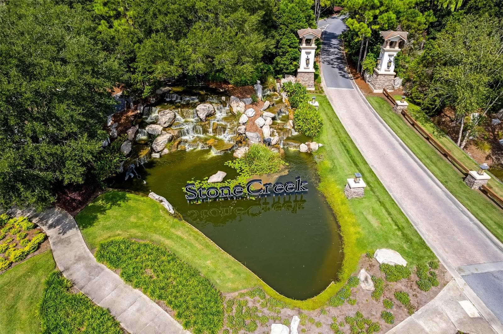 Stone Creek Entrance Waterfalls - 7139 SW 91ST CT, OCALA