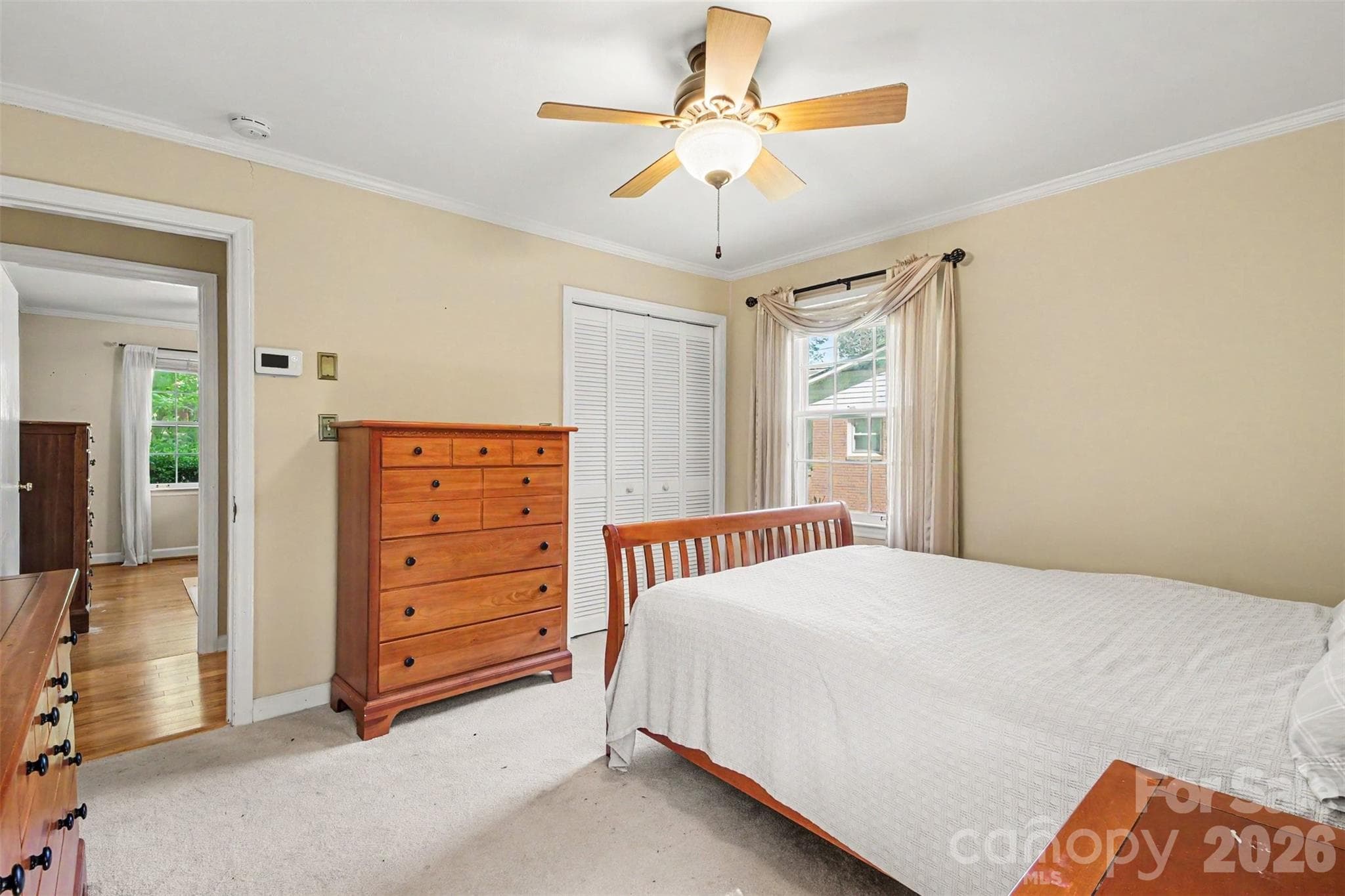 The Primary Bedroom has a nice sized walk in closet - 113 Brookshire Avenue, Kannapolis