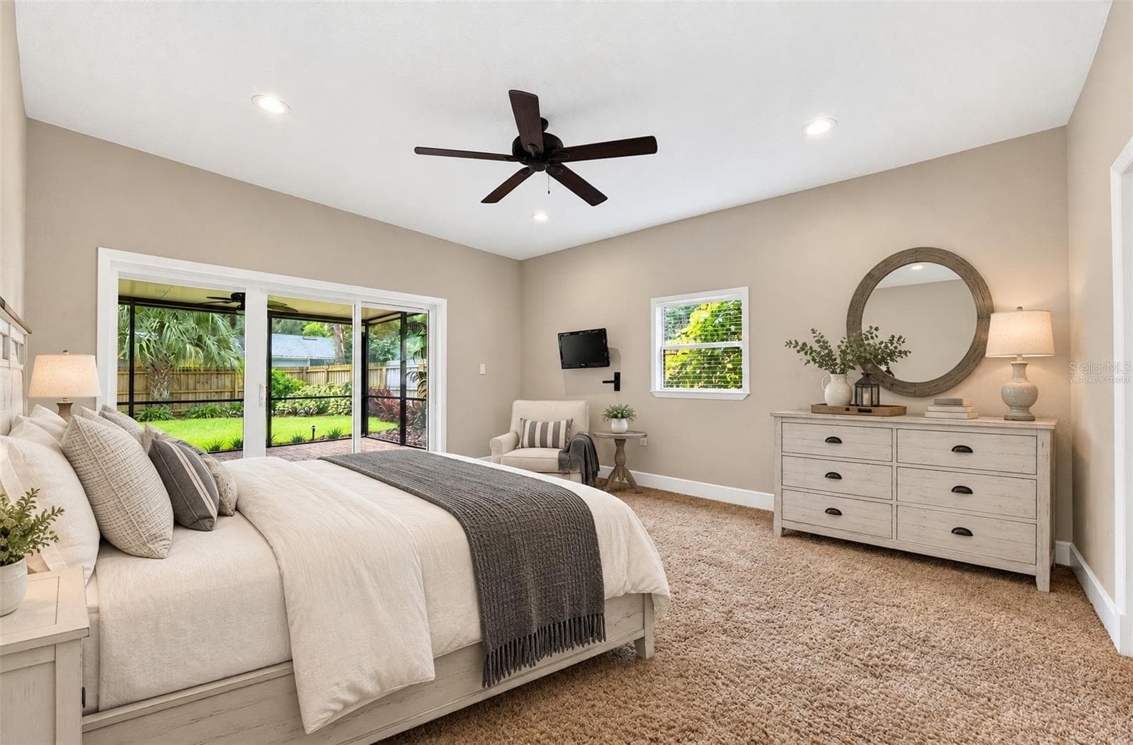 Primary Suite. Virtually Staged. - 1212 ELMWOOD ST, ORLANDO