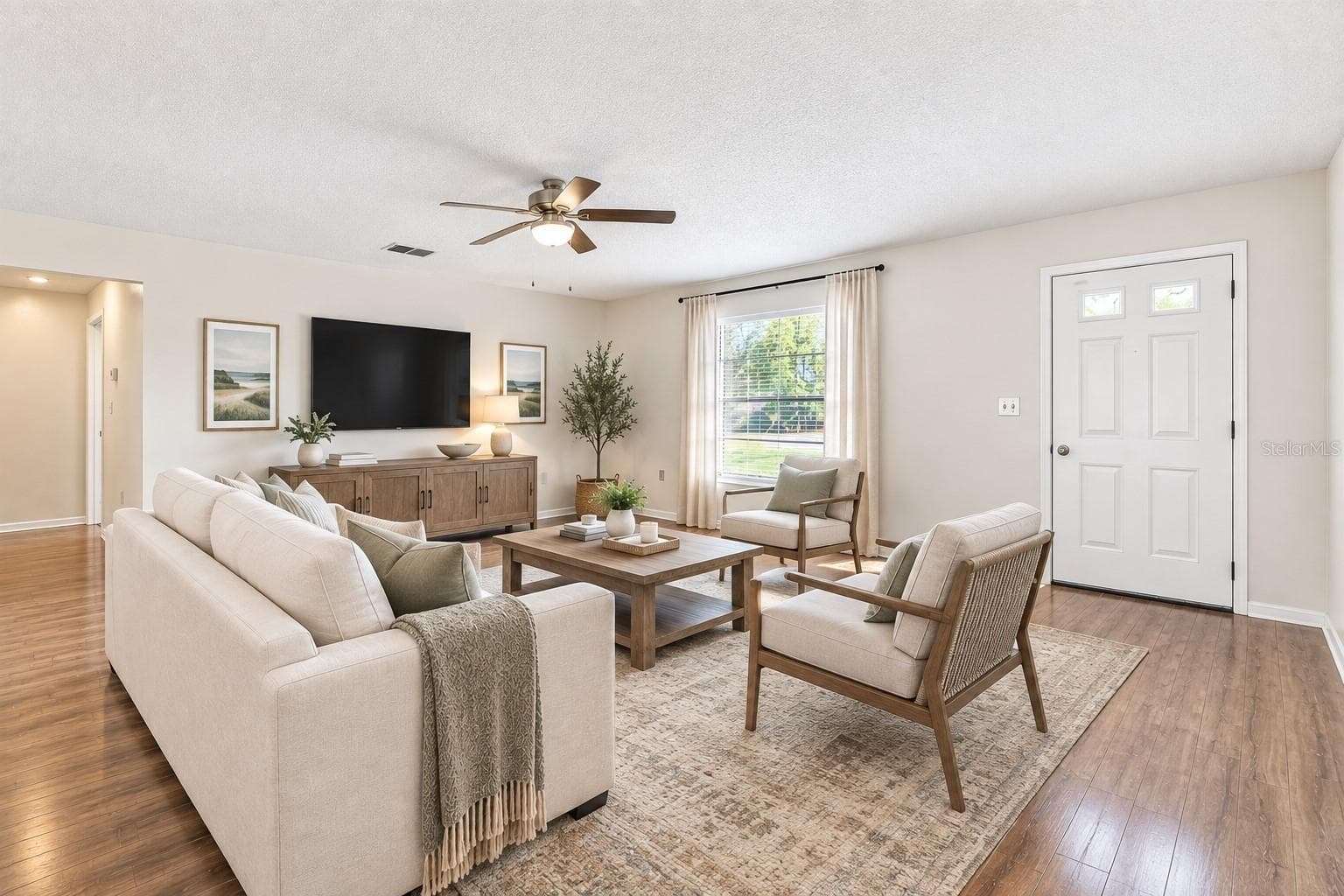 staged living great room - 2501 PLUMOSA DR, LAKE WALES