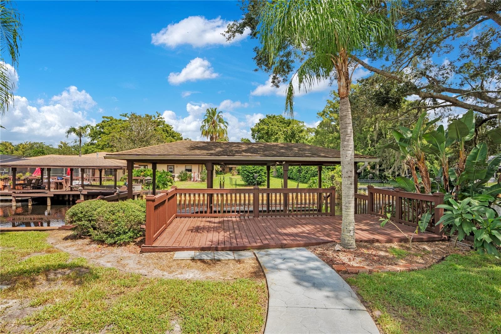 Deck and Covered Boat Lift - 5365 SHADY OAK CIR, ST CLOUD
