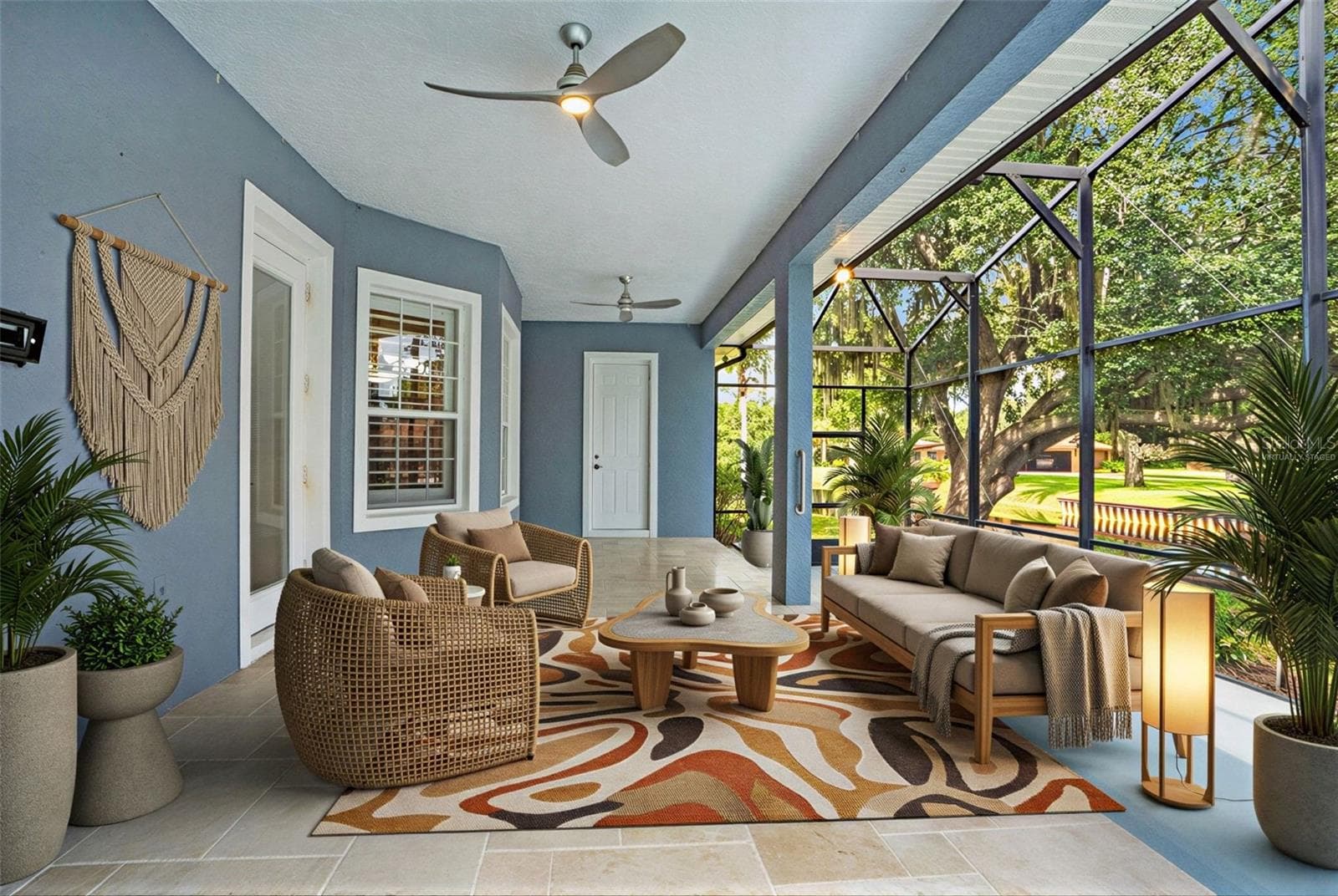 Back Porch - Virtually Staged - 5365 SHADY OAK CIR, ST CLOUD