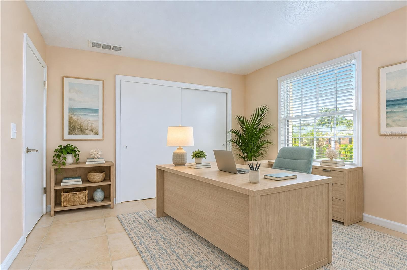 2nd Bedroom being used as an office (virtually staged) - 13693 ORANGE SUNSET DR #203, TAMPA