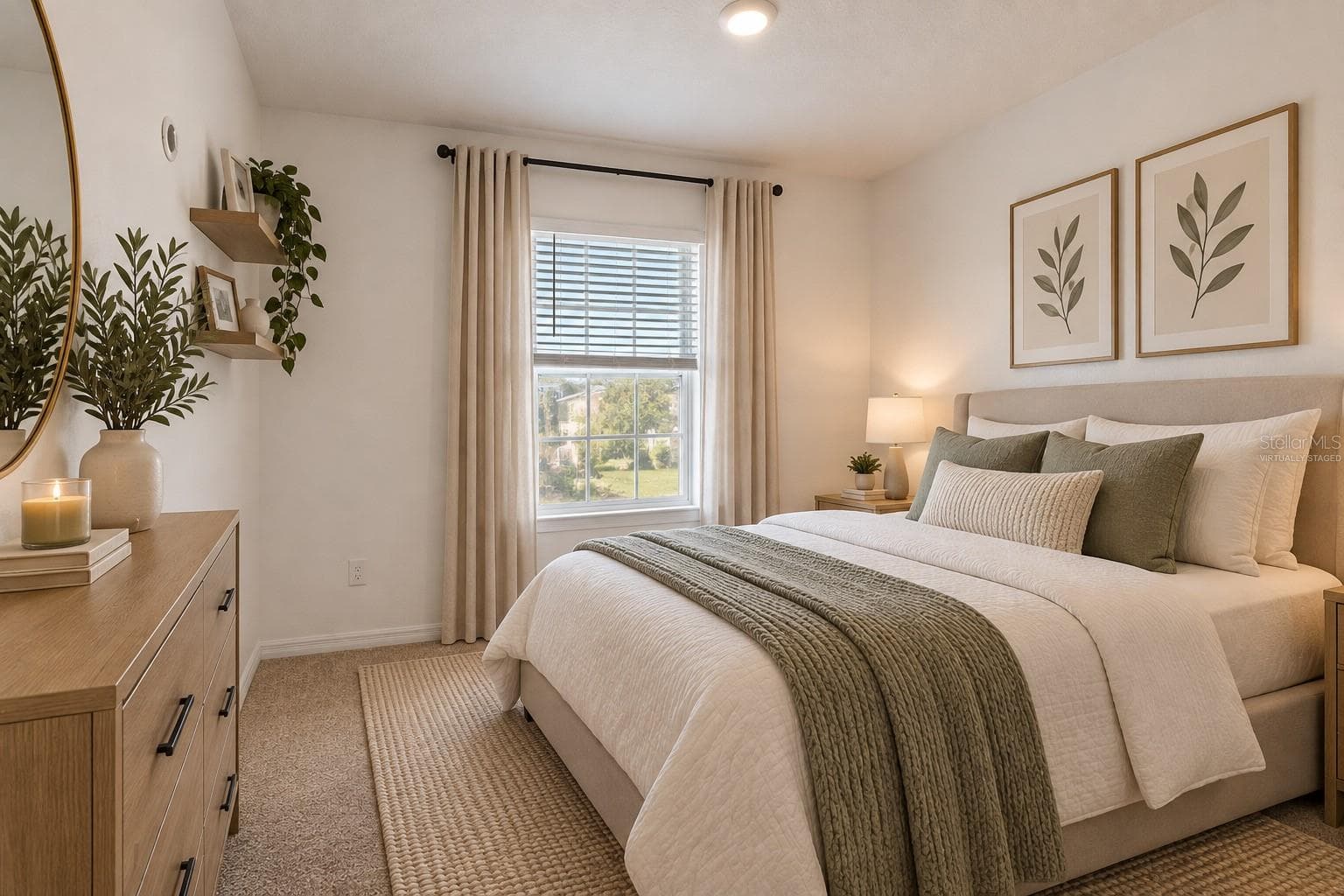 Virtually Staged Second Bedroom - 9033 WILDFLOWER LN, KISSIMMEE