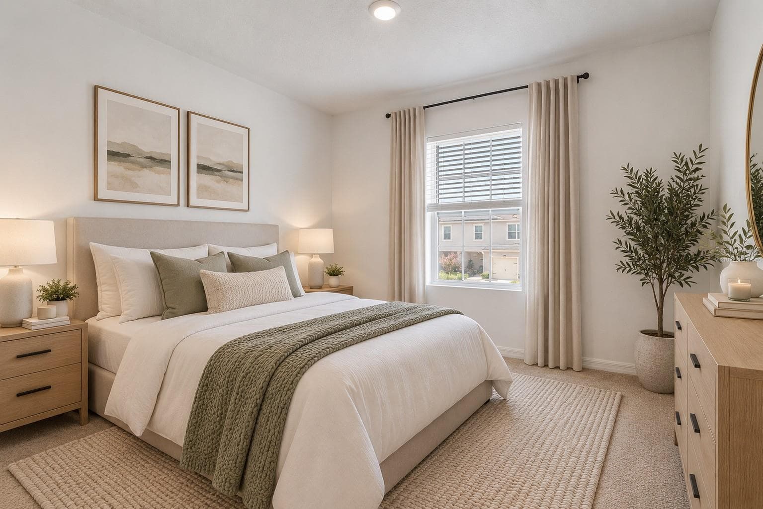 Virtually Staged Third Bedroom - 9033 WILDFLOWER LN, KISSIMMEE