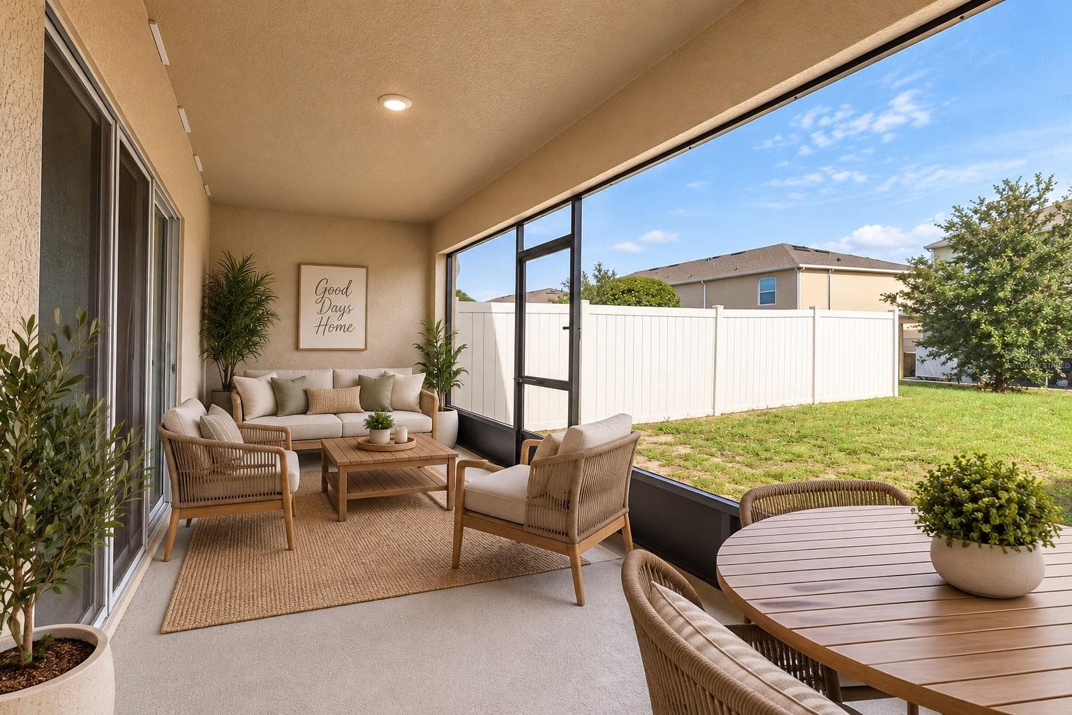 Virtually staged lanai - 9033 WILDFLOWER LN, KISSIMMEE