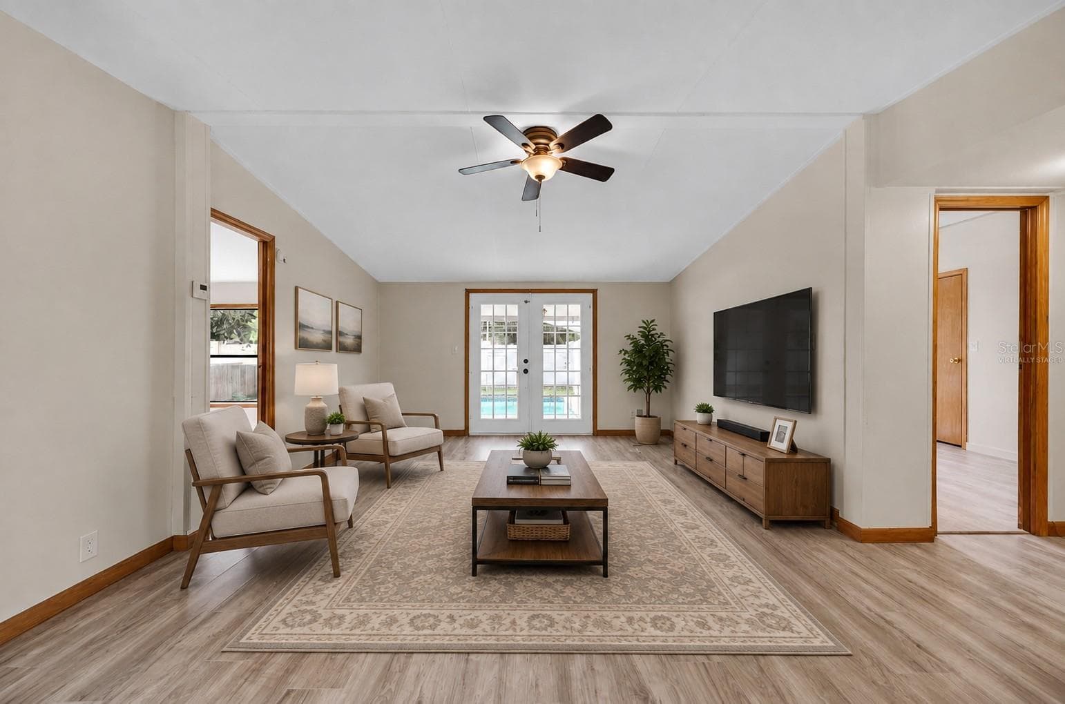 virtually staged living room photo - 7194 SEALAWN DR, SPRING HILL