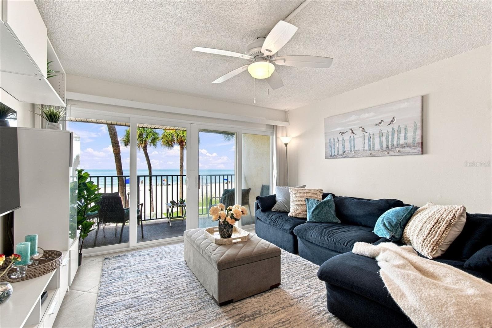 Living room with view - 60 GULF BLVD #214, INDIAN ROCKS BEACH
