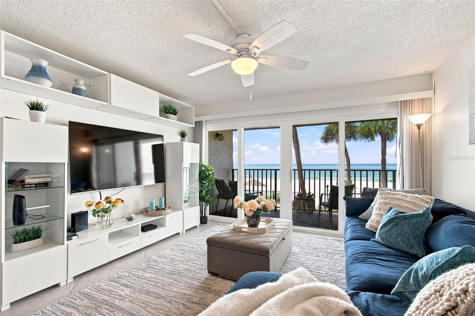 Living room with view - 60 GULF BLVD #214, INDIAN ROCKS BEACH