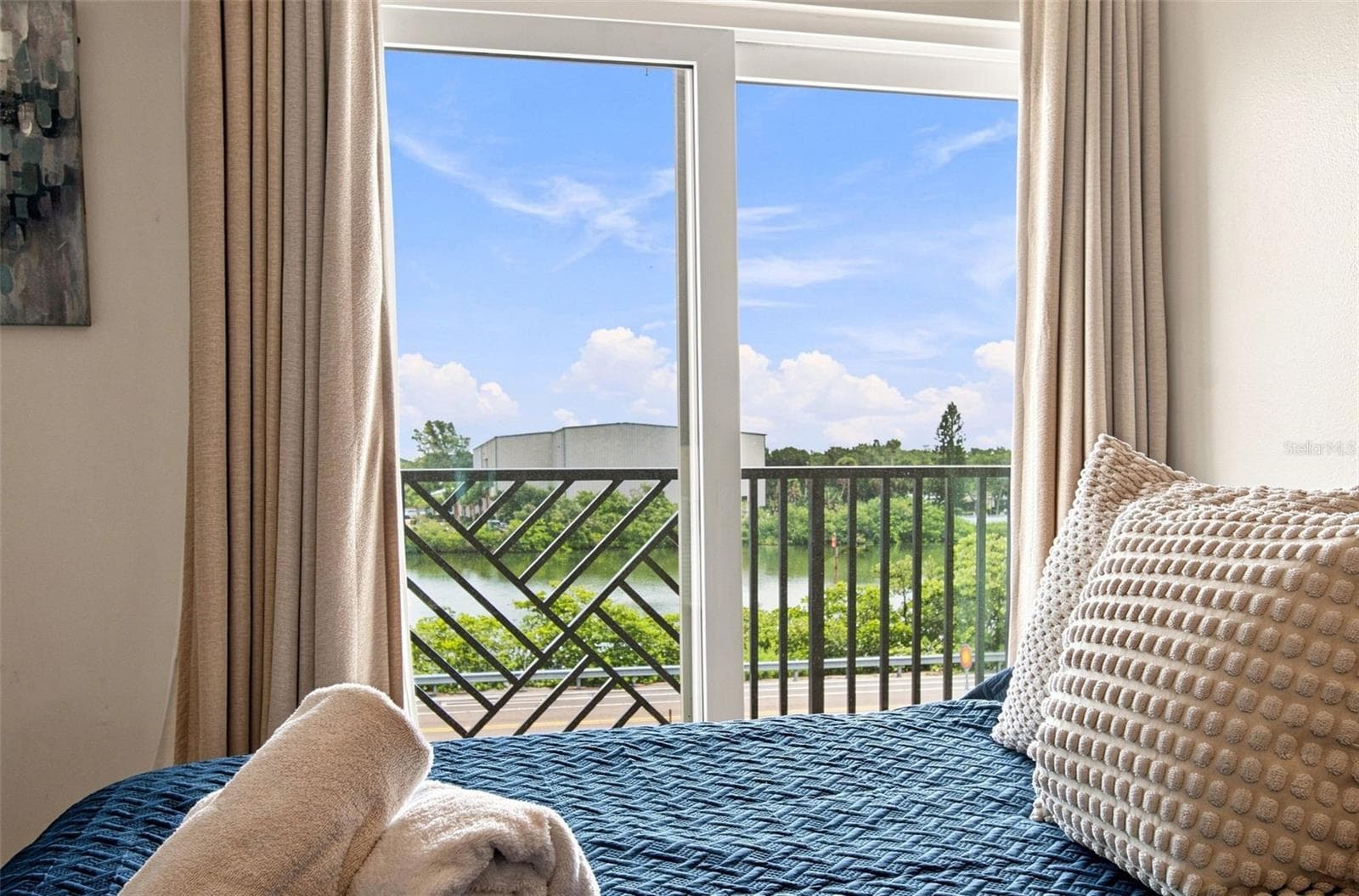 2nd Bedroom with view of the Intracoastal - 60 GULF BLVD #214, INDIAN ROCKS BEACH