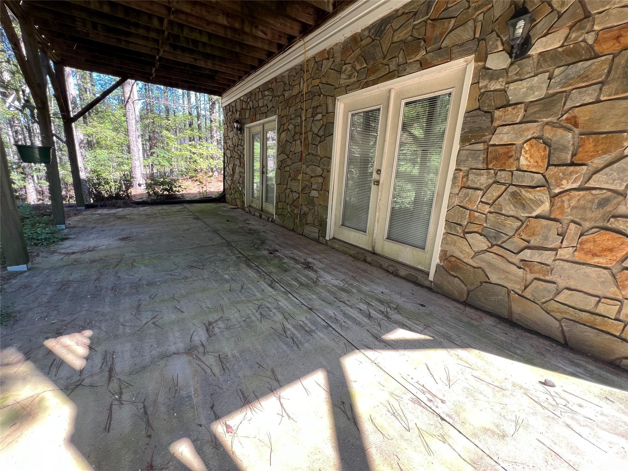 Porch off downstairs Mother in law suite - 651 Dills Road, Rutherfordton