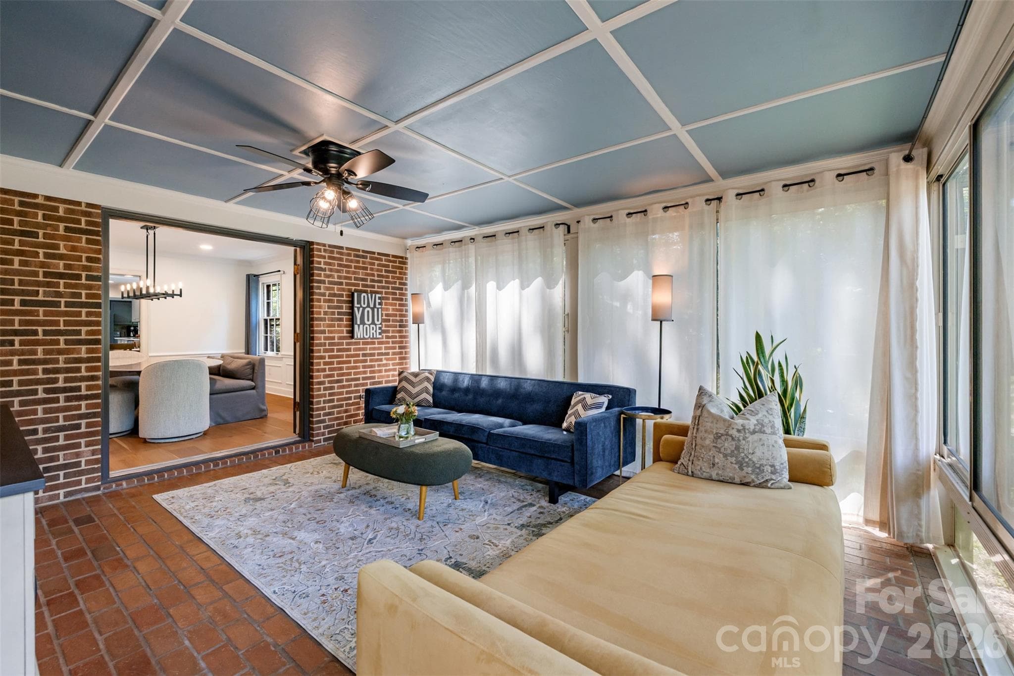 Charming brick floors and abundant light - 10 Bald Eagle Road, Lake Wylie