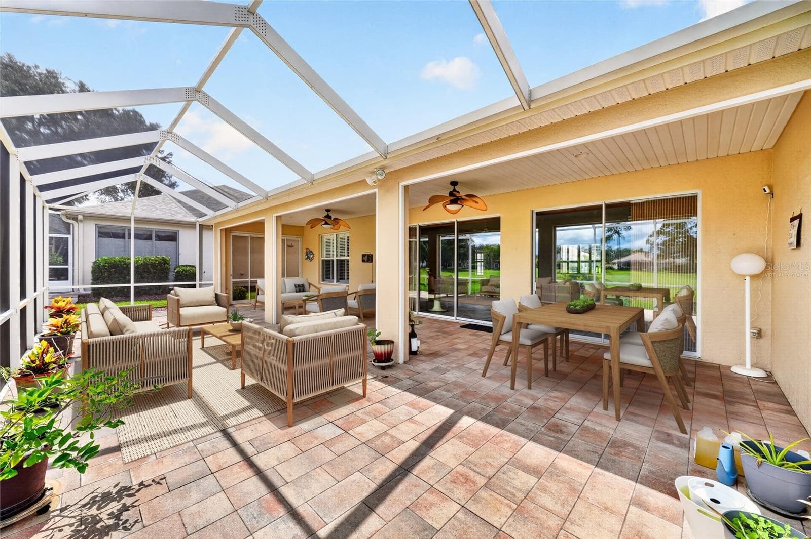 Virtually Staged Lanai - 12827 SE 90TH COURT RD, SUMMERFIELD