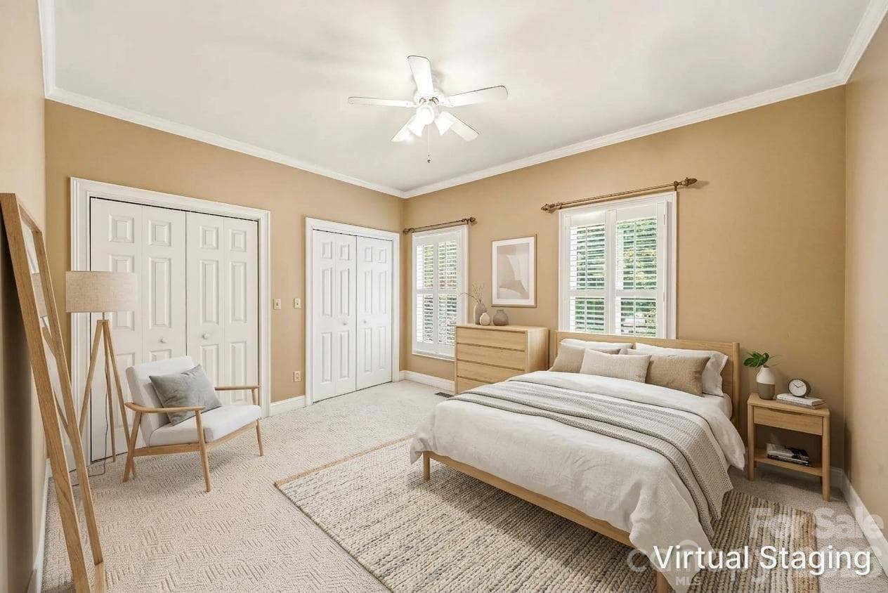 Virtually Staged 3rd Bedroom - 200 Teaberry Lane, Hendersonville