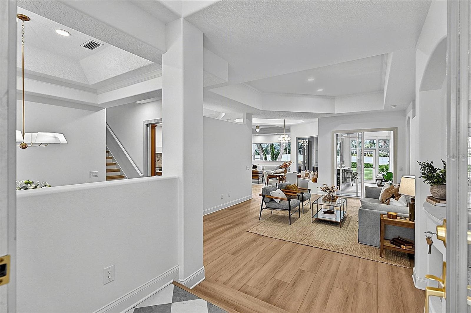 Front Elegant Foyer to Formal Living Room - 17 GRANDVIEW DR, PALM COAST