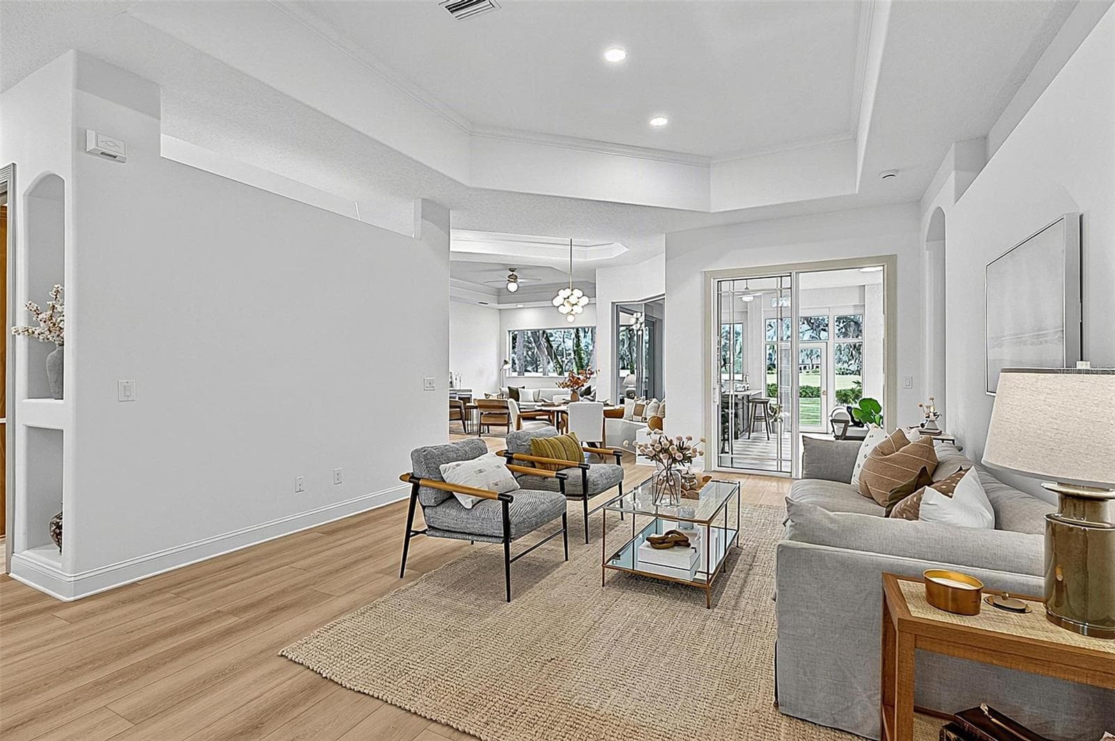 Formal Living Room with views all the way to back - 17 GRANDVIEW DR, PALM COAST