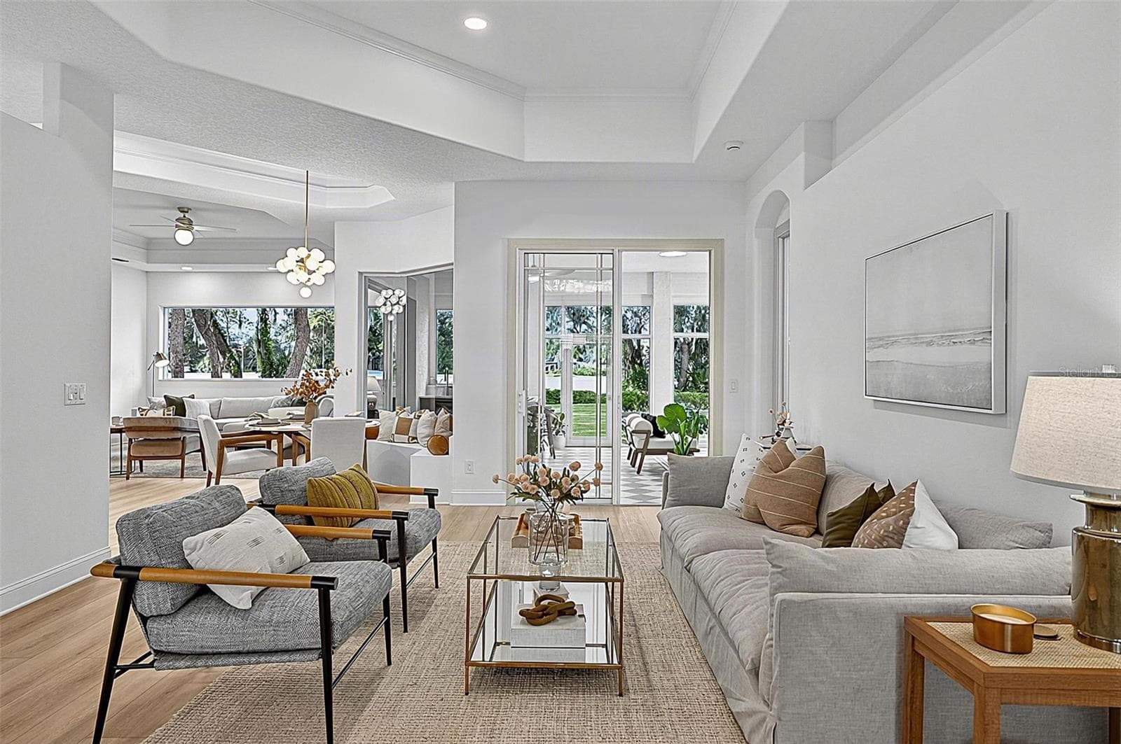 Formal Living Room with views all the way to back - 17 GRANDVIEW DR, PALM COAST