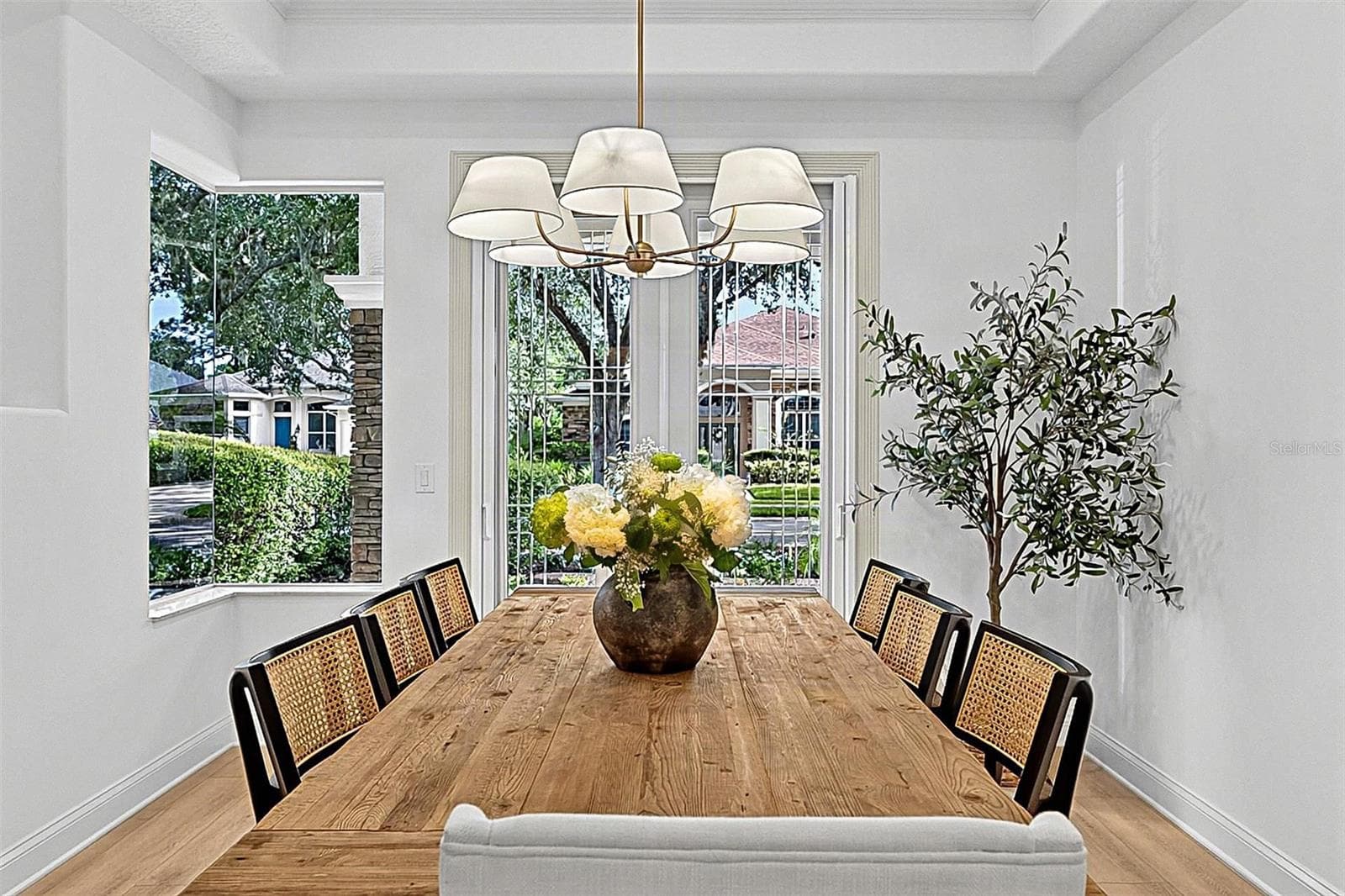 Formal Dining Room with French doors to front porch - 17 GRANDVIEW DR, PALM COAST