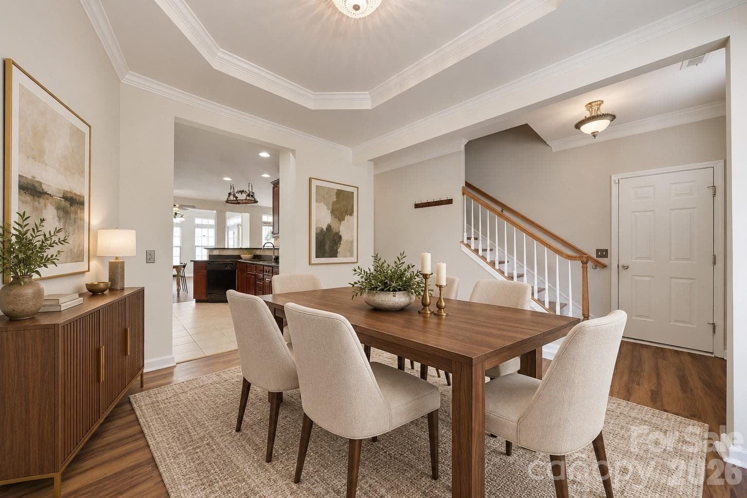 Formal Dining Room Staged - Lake Wylie