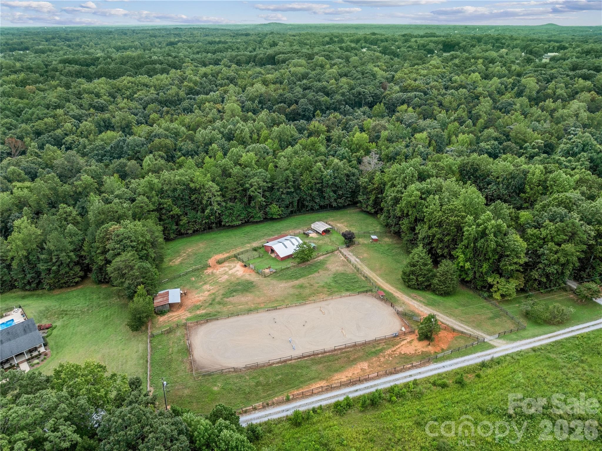 Full size, footed arena for dressage, jumping, training - 160 Palomino Trail, Mount Holly