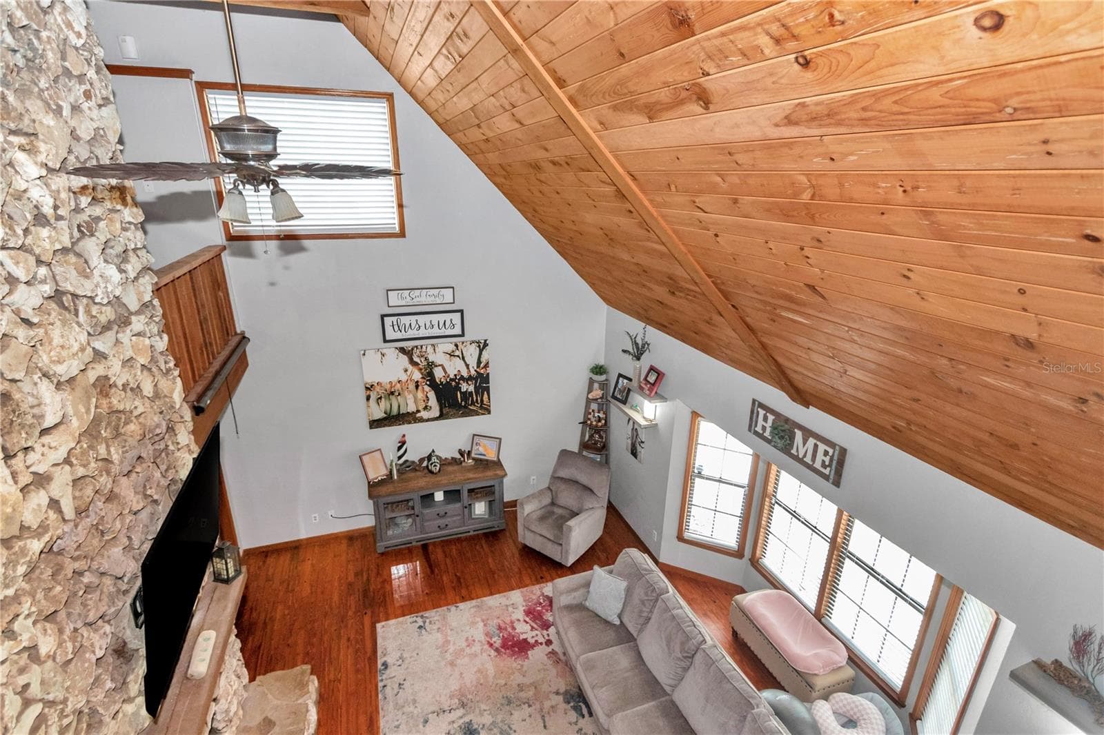 2nd floor balcony view to living room - 538 SW 45TH ST, OCALA