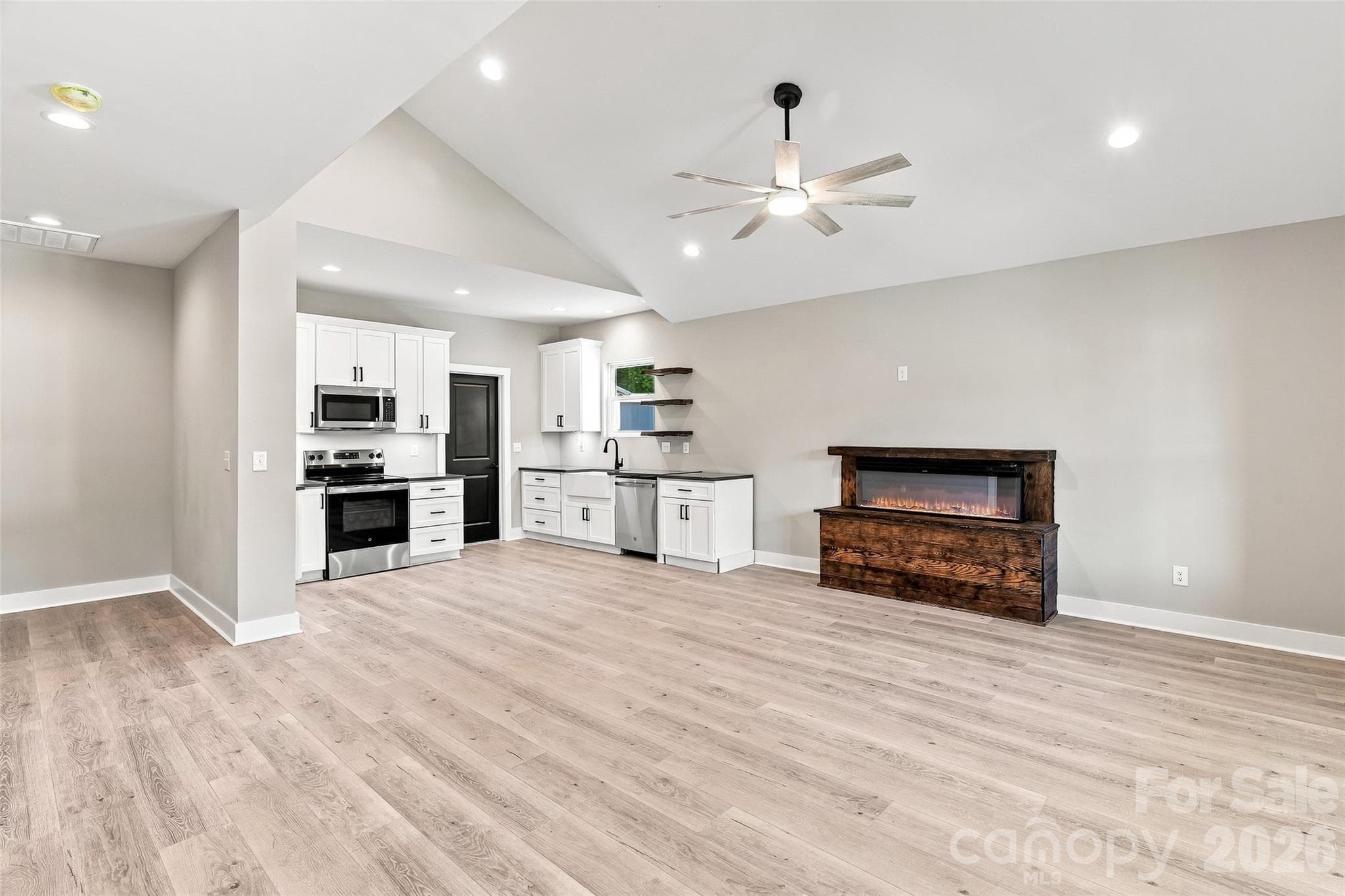 Open Concept living and kitchen area - 156 Edwards Avenue, Swannanoa