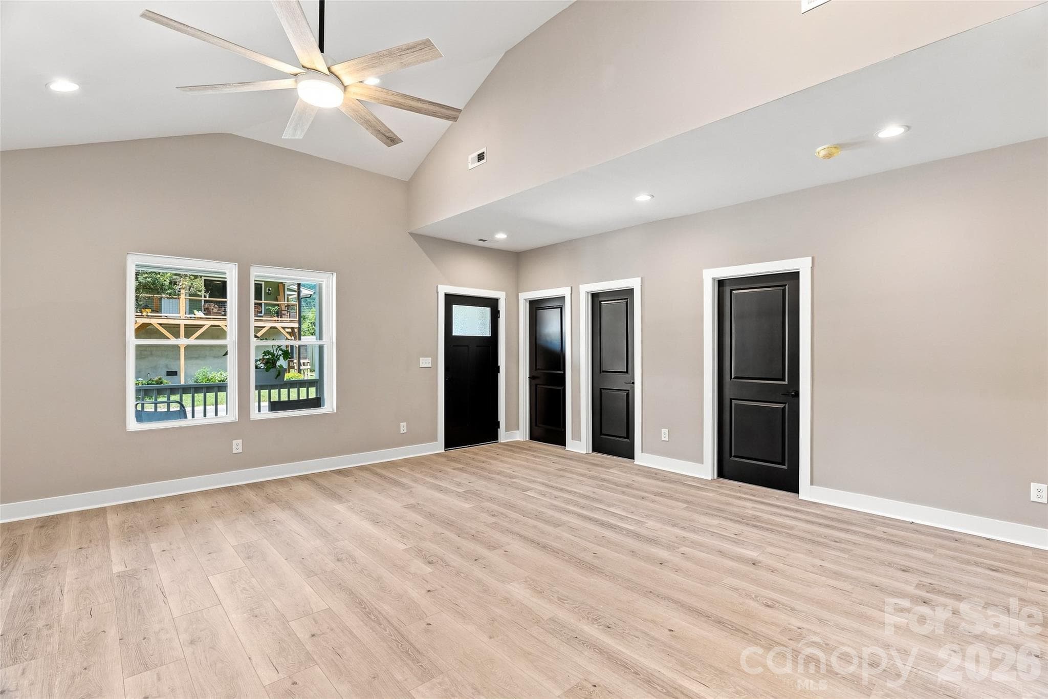 Living area as viewed from kitchen - 156 Edwards Avenue, Swannanoa