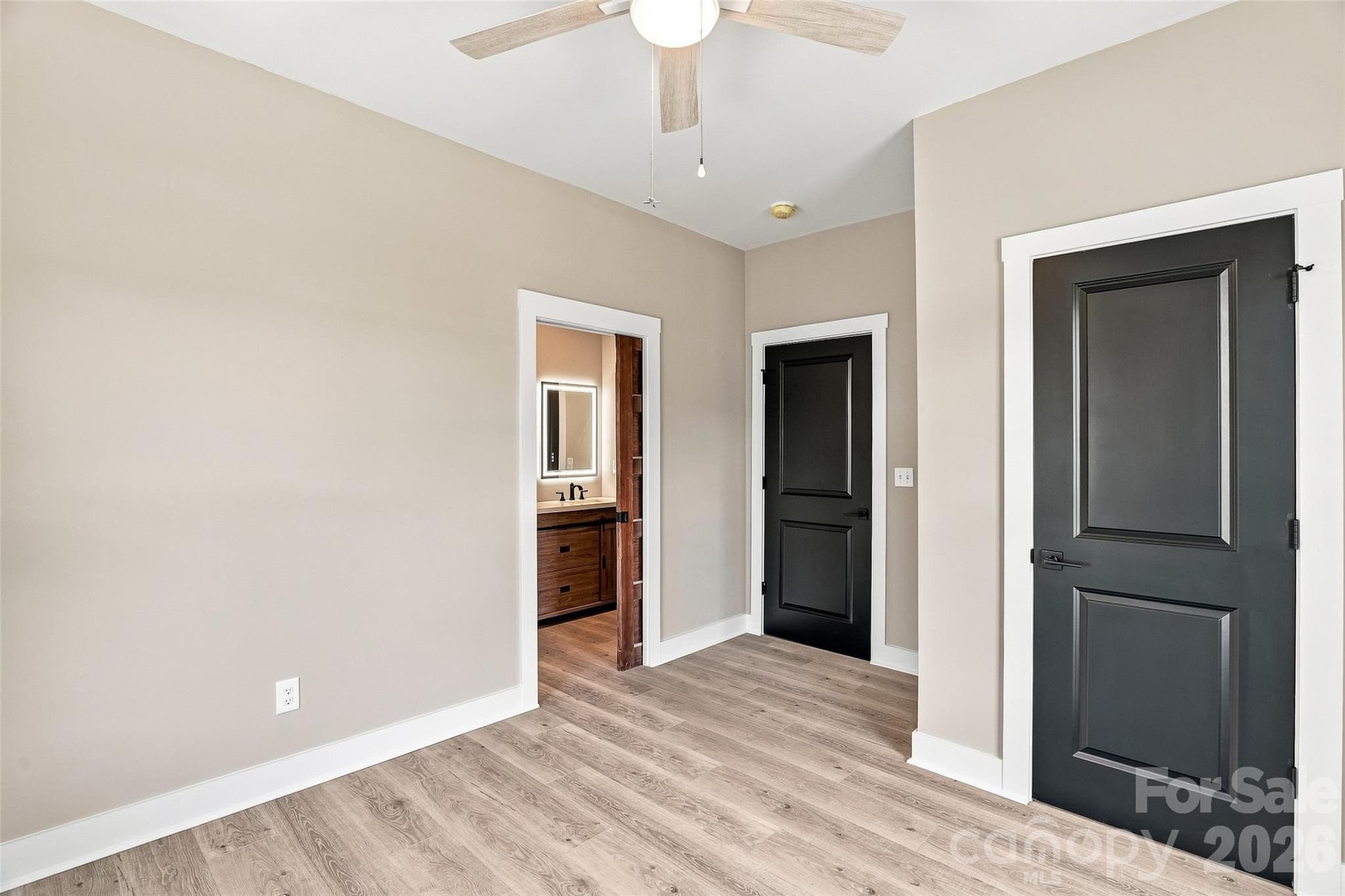 Closet and bathroom access in bedroom 1 - 156 Edwards Avenue, Swannanoa