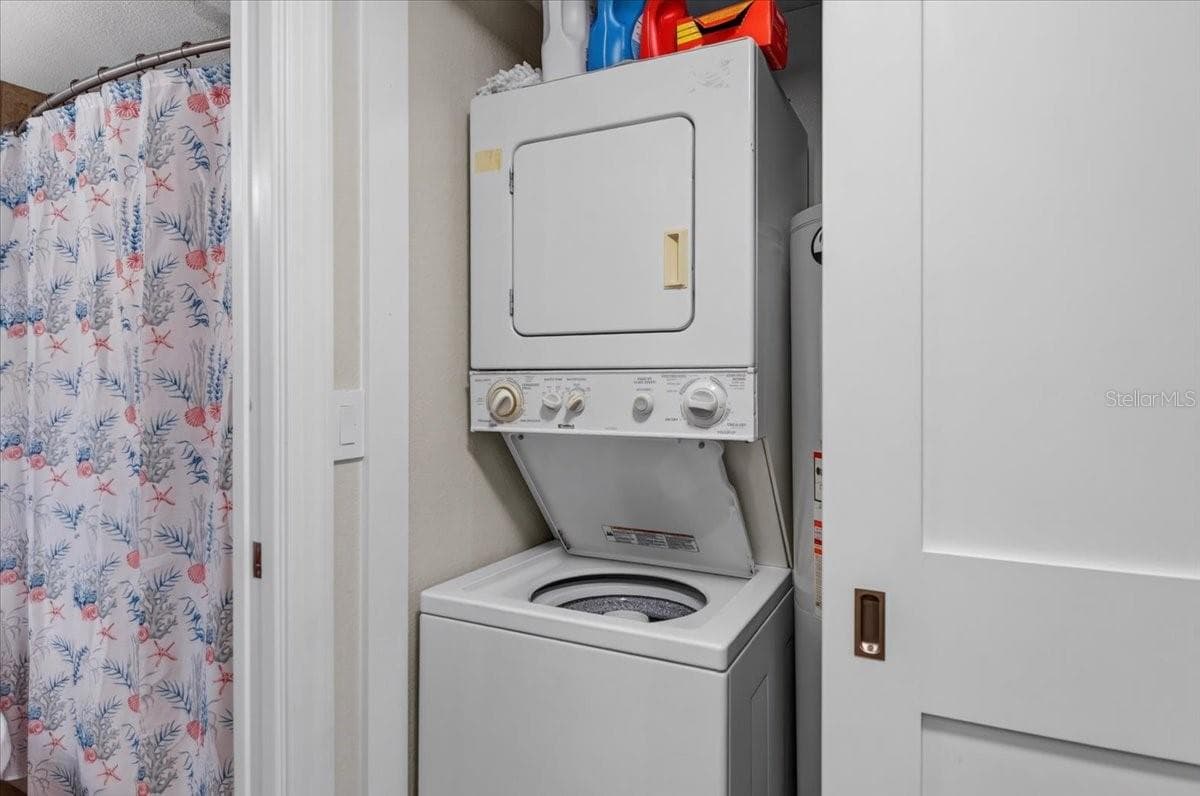 An in-unit washer and dryer adds everyday convenience. - 1805 MARINER DR #51, TARPON SPRINGS