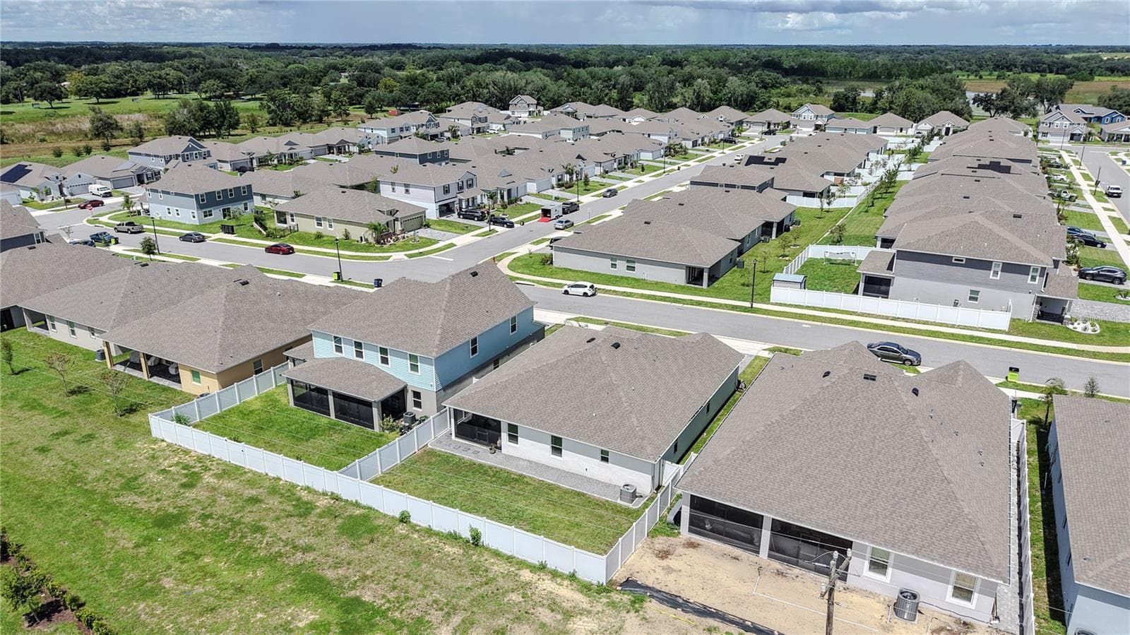 Rear angled aerial view - 6564 RHYTHM DR, MASCOTTE
