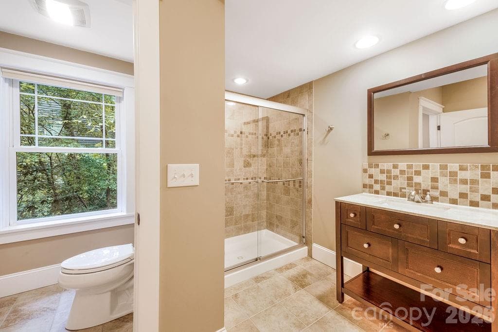 Lower Level Bathroom - 151 Hillside Drive, Swannanoa