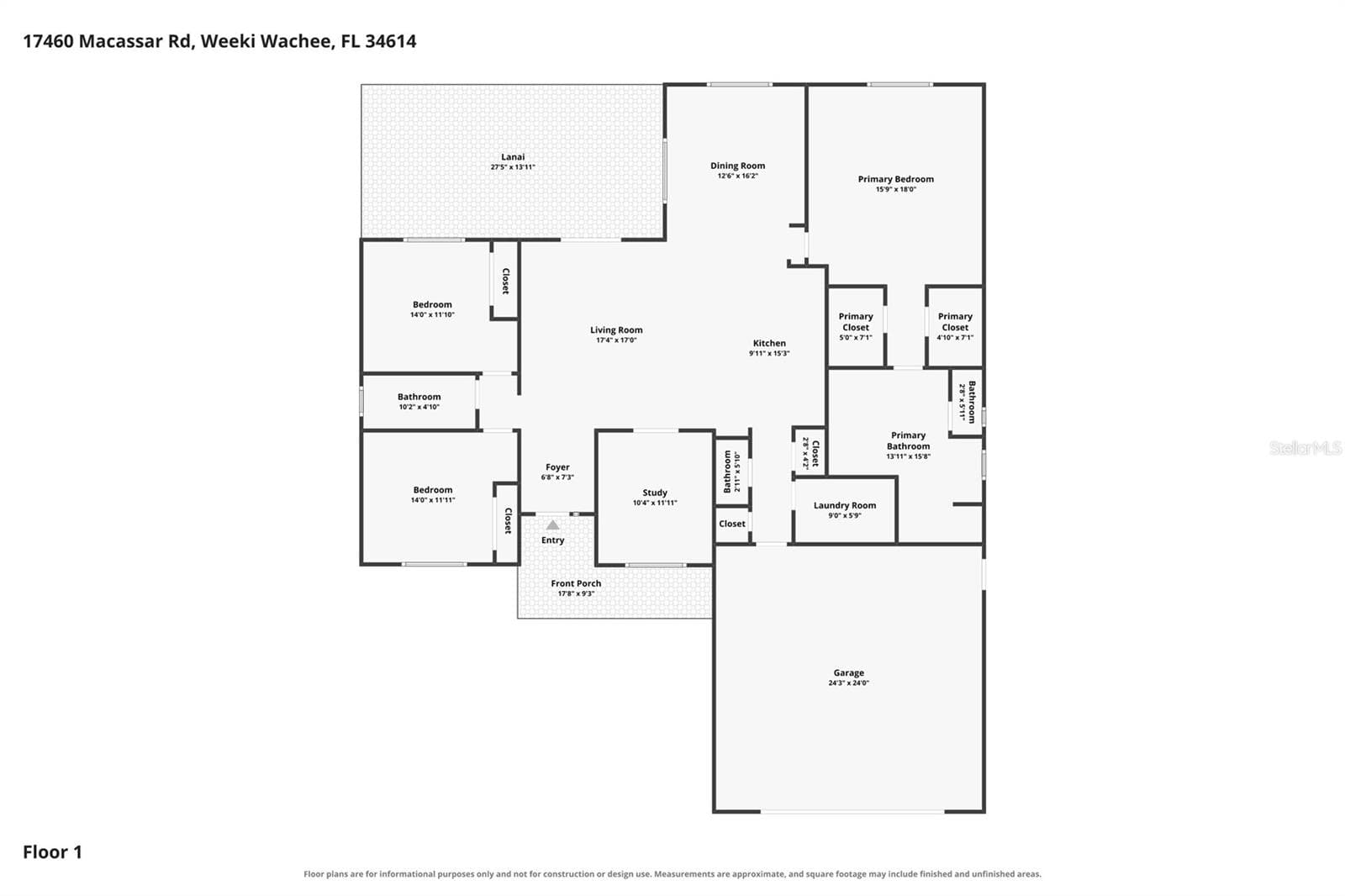 Floorplan - 17460 MACASSAR RD, WEEKI WACHEE